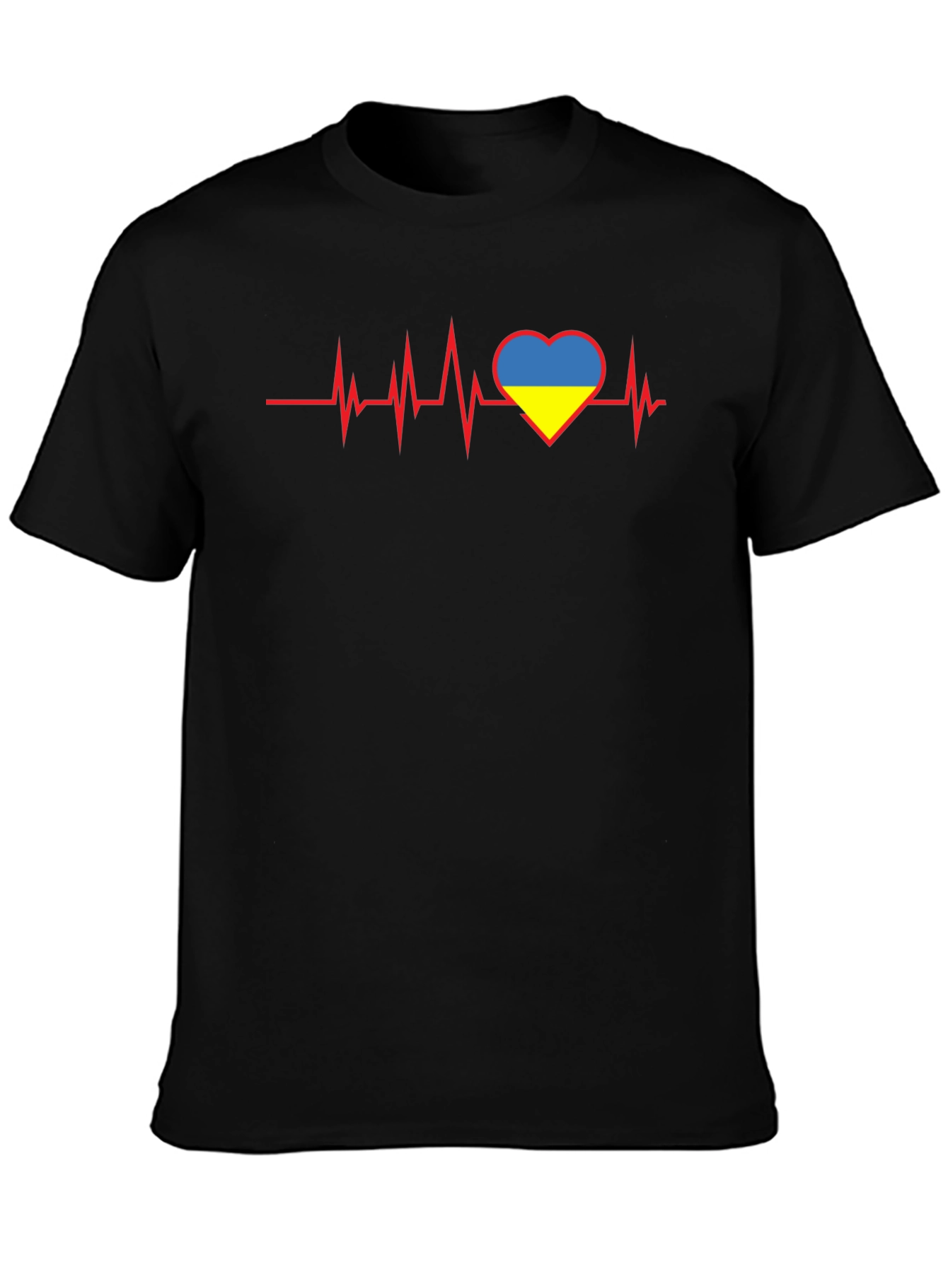 Ukraine Heartbeat Graphic Tee