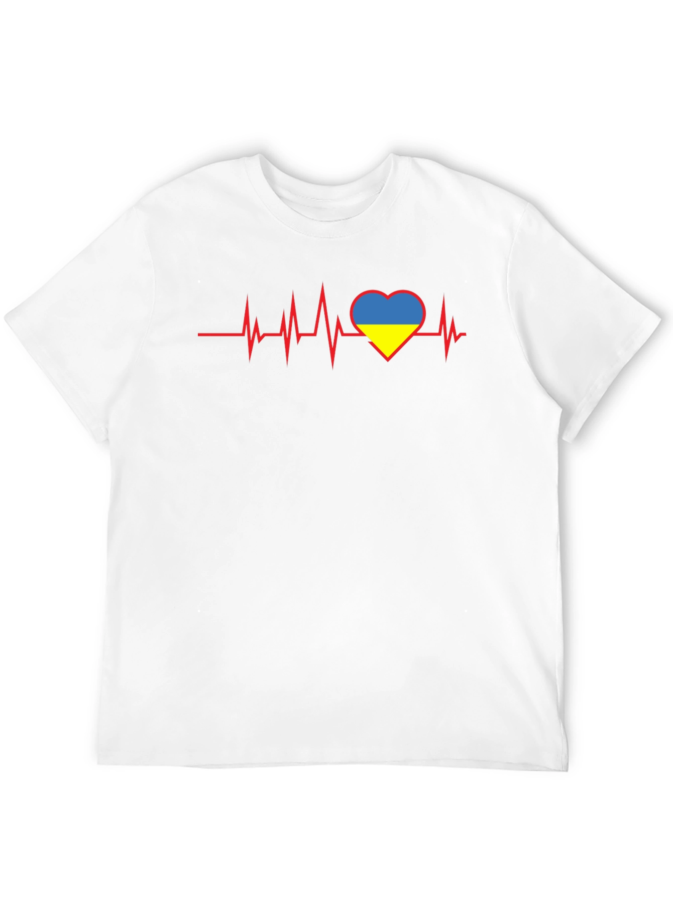 Ukraine Heartbeat Graphic Tee