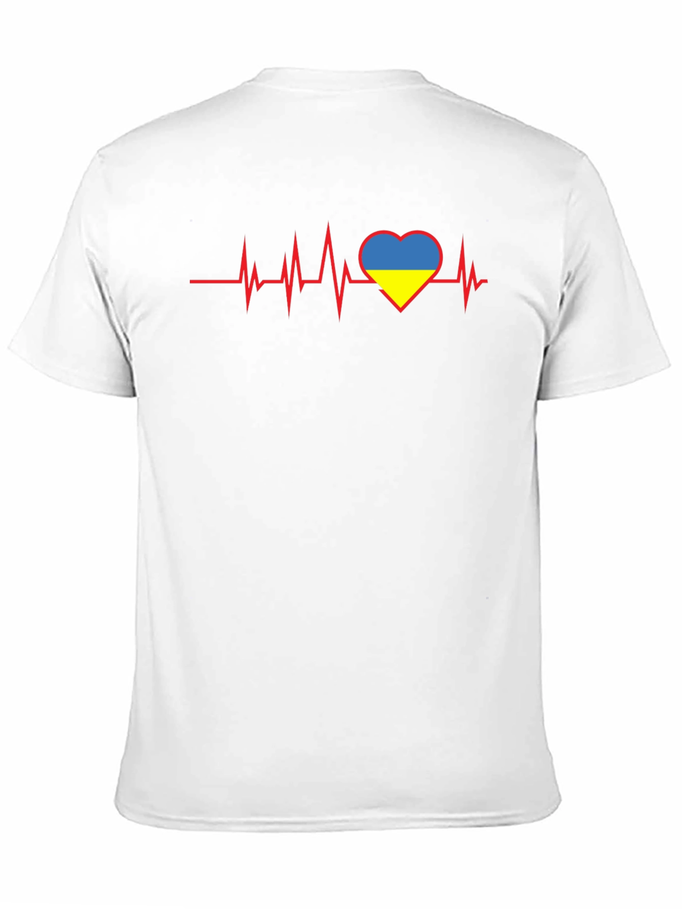 Ukraine Heartbeat Graphic Tee
