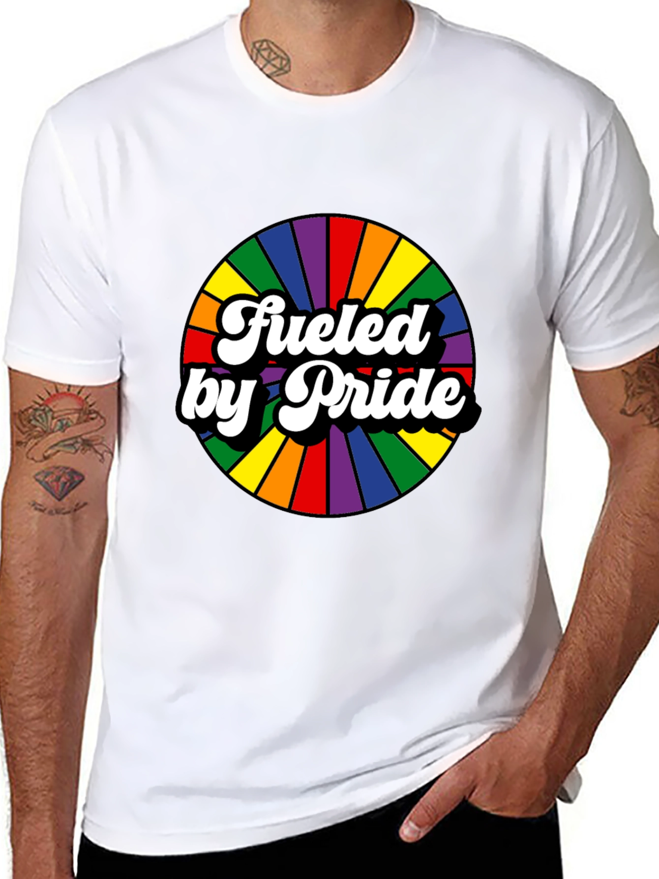 Fueled by Pride LGBTQ Rainbow T-Shirt
