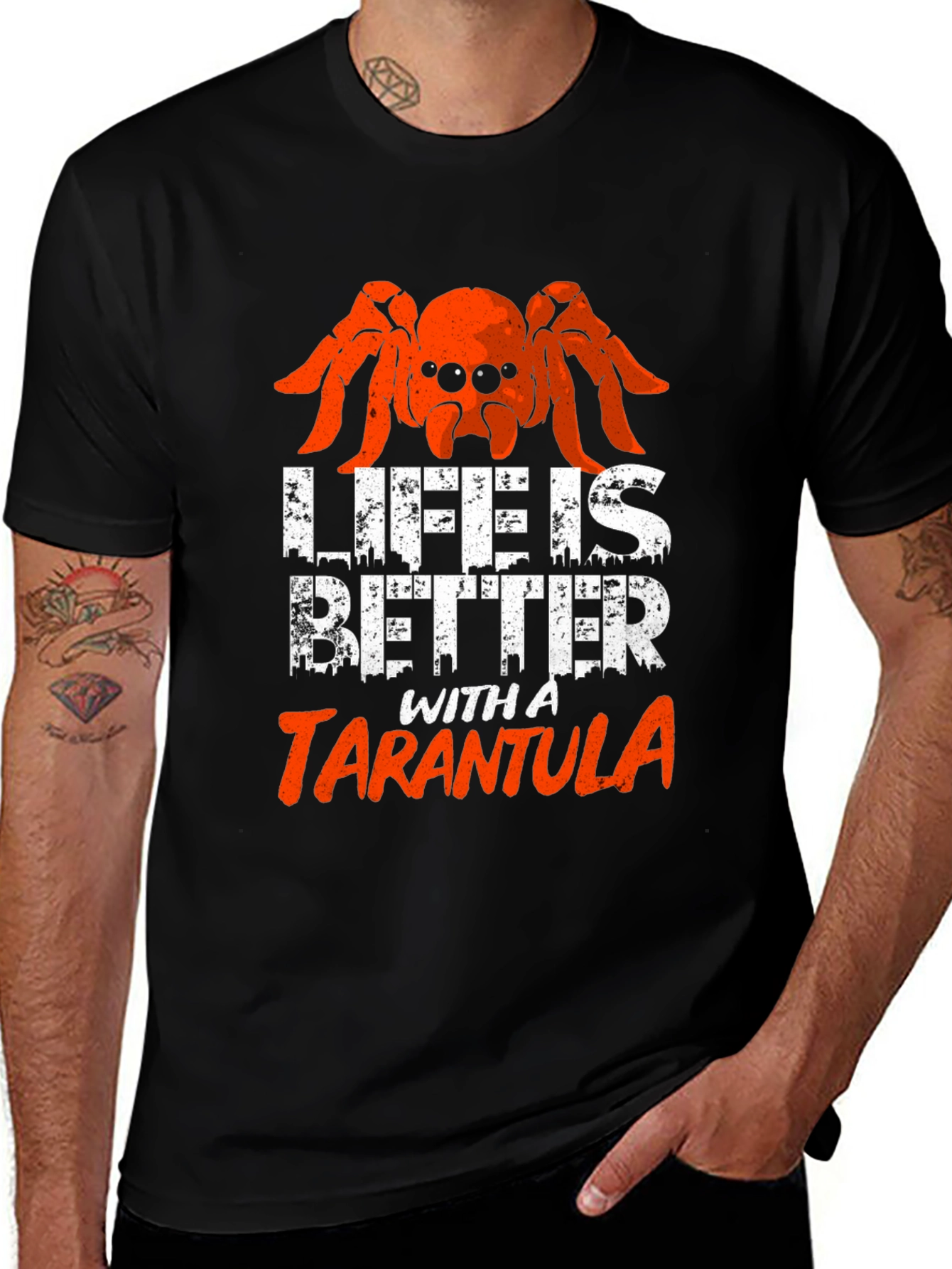 Life Is Better With A Tarantula Graphic T-Shirt