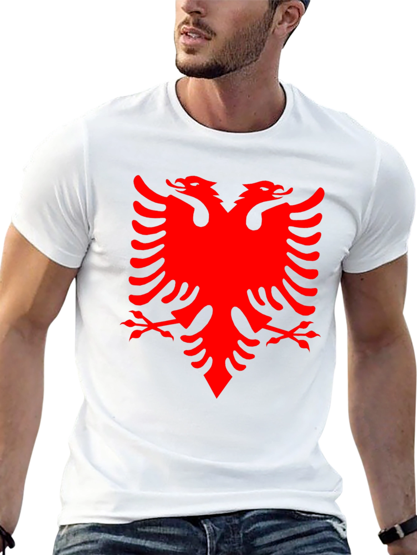 Albanian Eagle Graphic Tee - Black