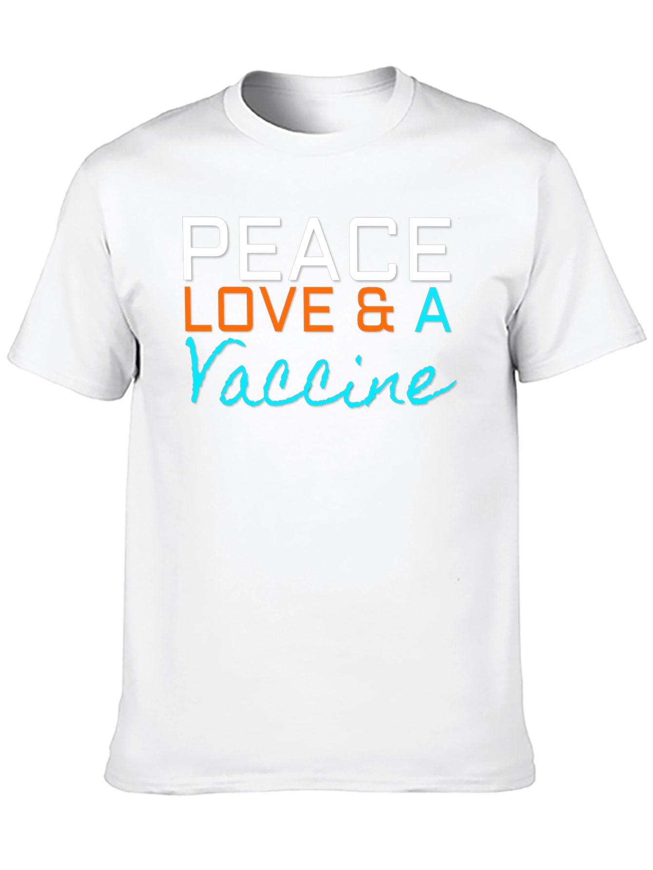 Peace Love & A Vaccine Graphic T-Shirt