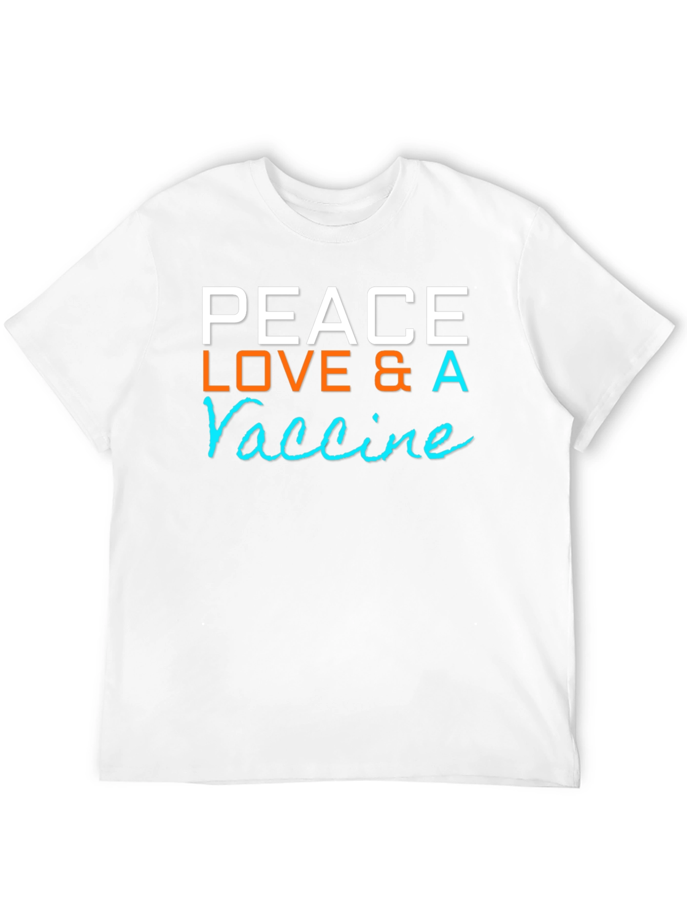 Peace Love & A Vaccine Graphic T-Shirt