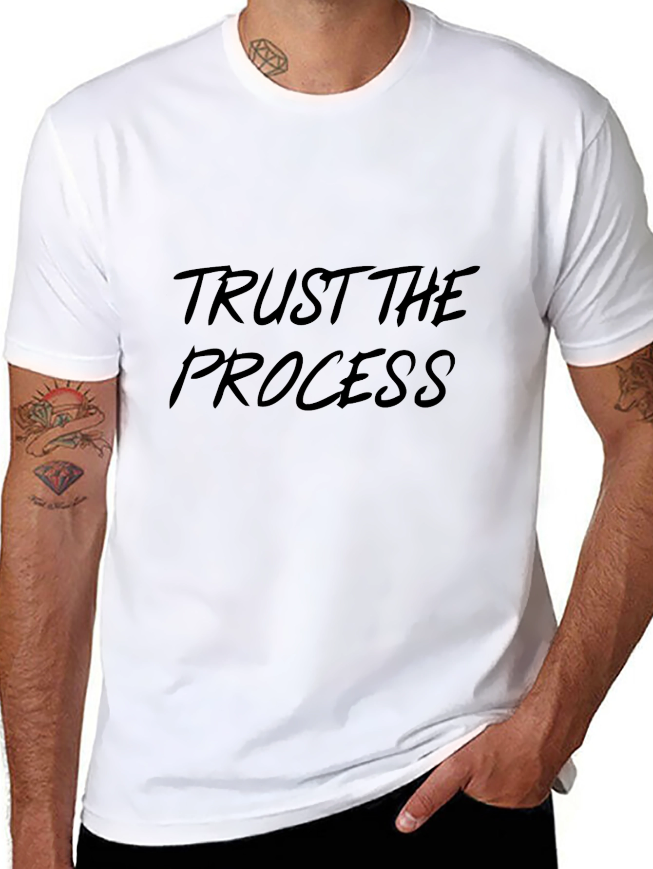 Trust The Process Black T-Shirt
