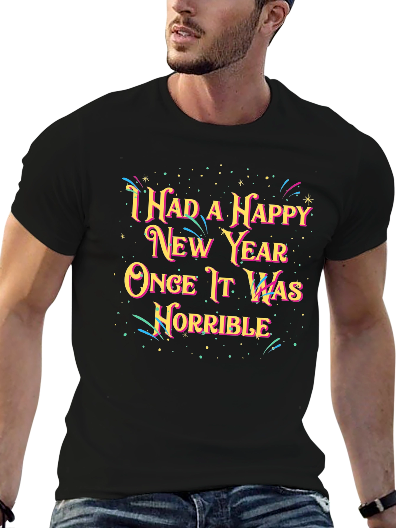 Funny Horrible New Year Graphic Tee