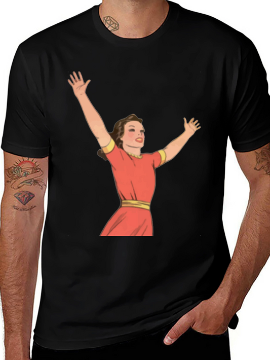 Retro Woman Graphic Tee - Vintage Style T-Shirt