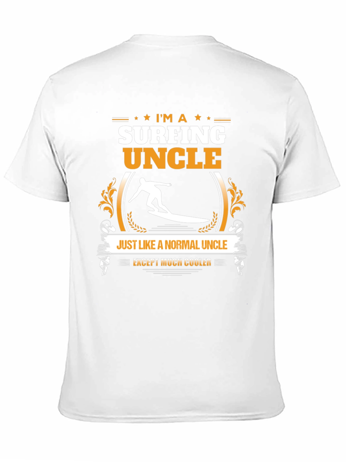 Surfing Uncle Graphic T-Shirt - Cool Uncle Tee