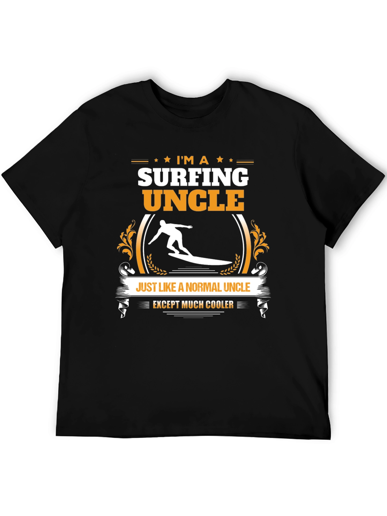 Surfing Uncle Graphic T-Shirt - Cool Uncle Tee