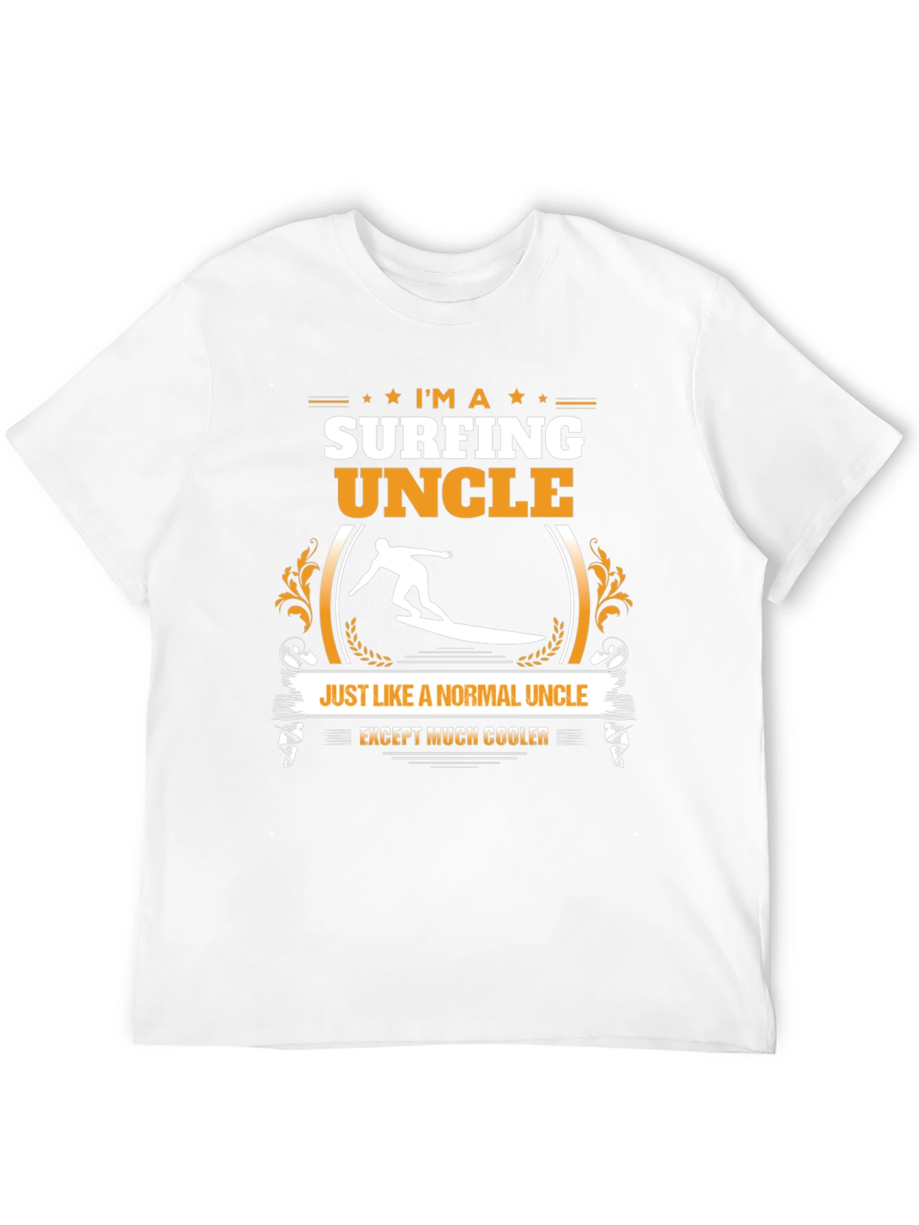 Surfing Uncle Graphic T-Shirt - Cool Uncle Tee