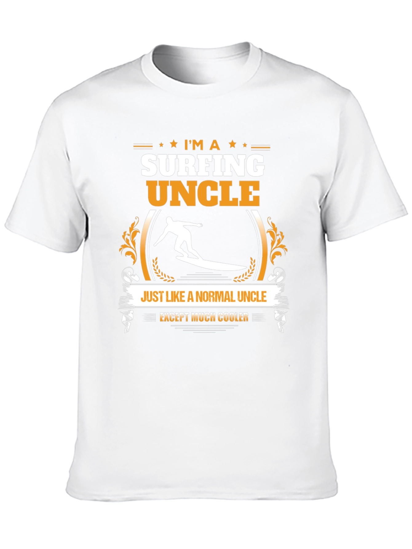 Surfing Uncle Graphic T-Shirt - Cool Uncle Tee