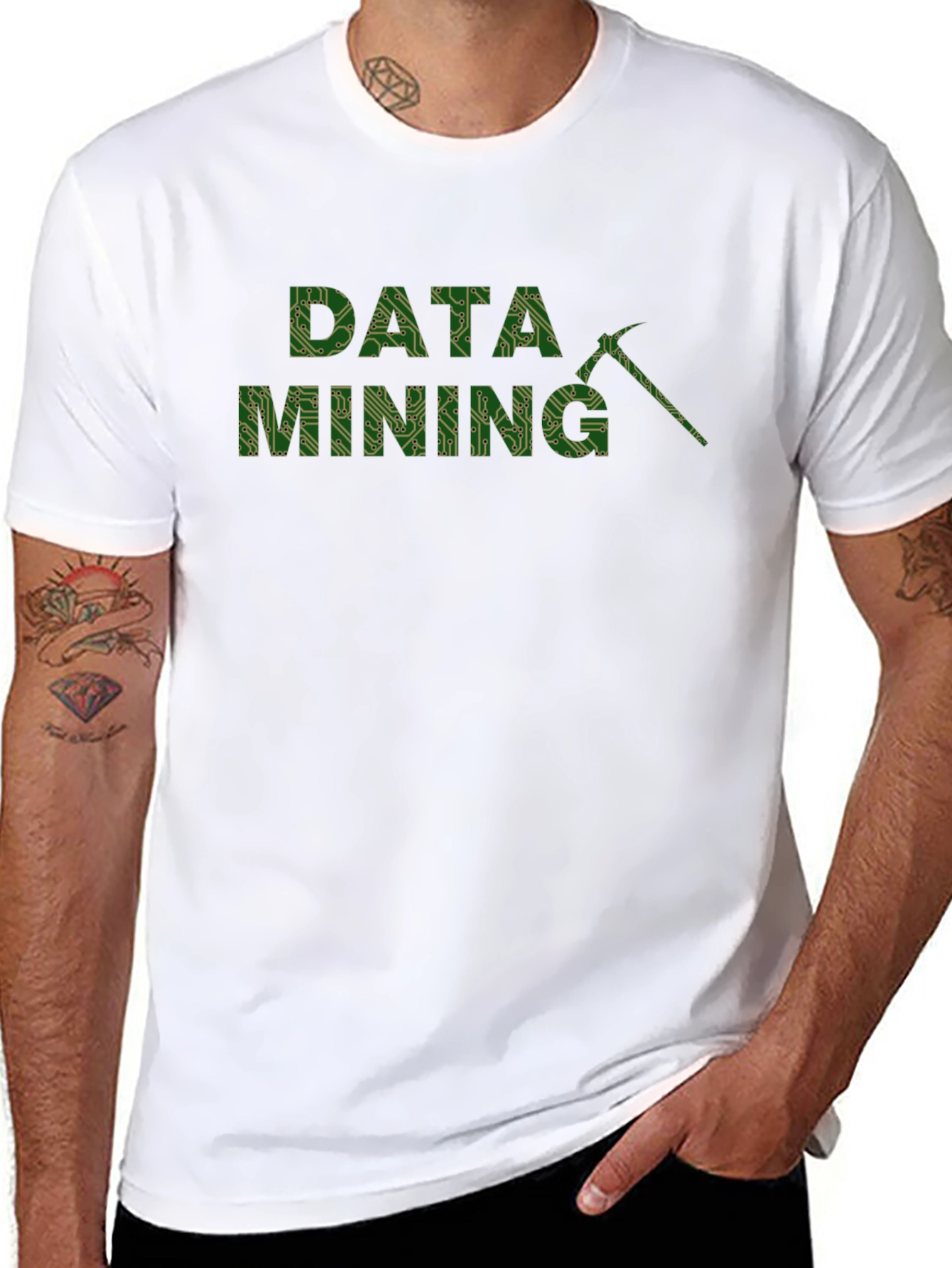 Data Mining Graphic Tee - Black