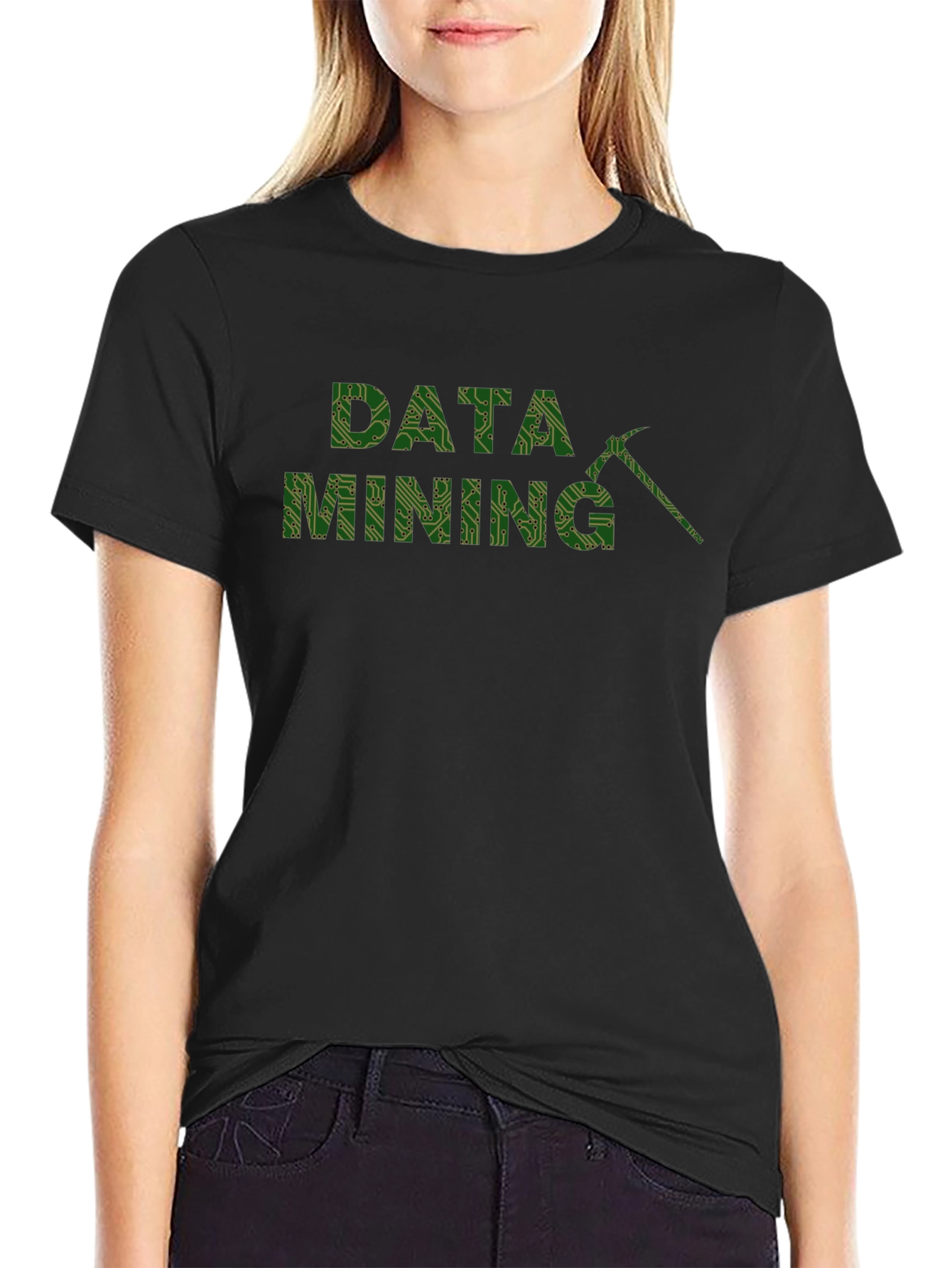 Data Mining Graphic Tee - Black