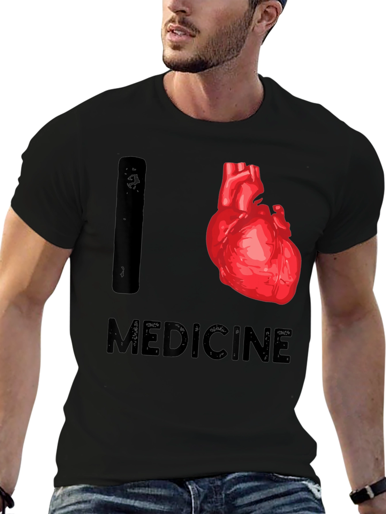 I Heart Medicine T-Shirt - Medical Theme Tee