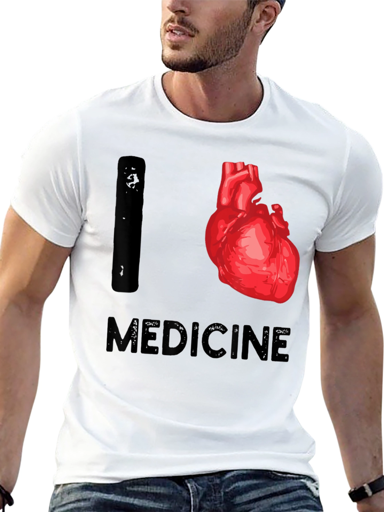 I Heart Medicine T-Shirt - Medical Theme Tee