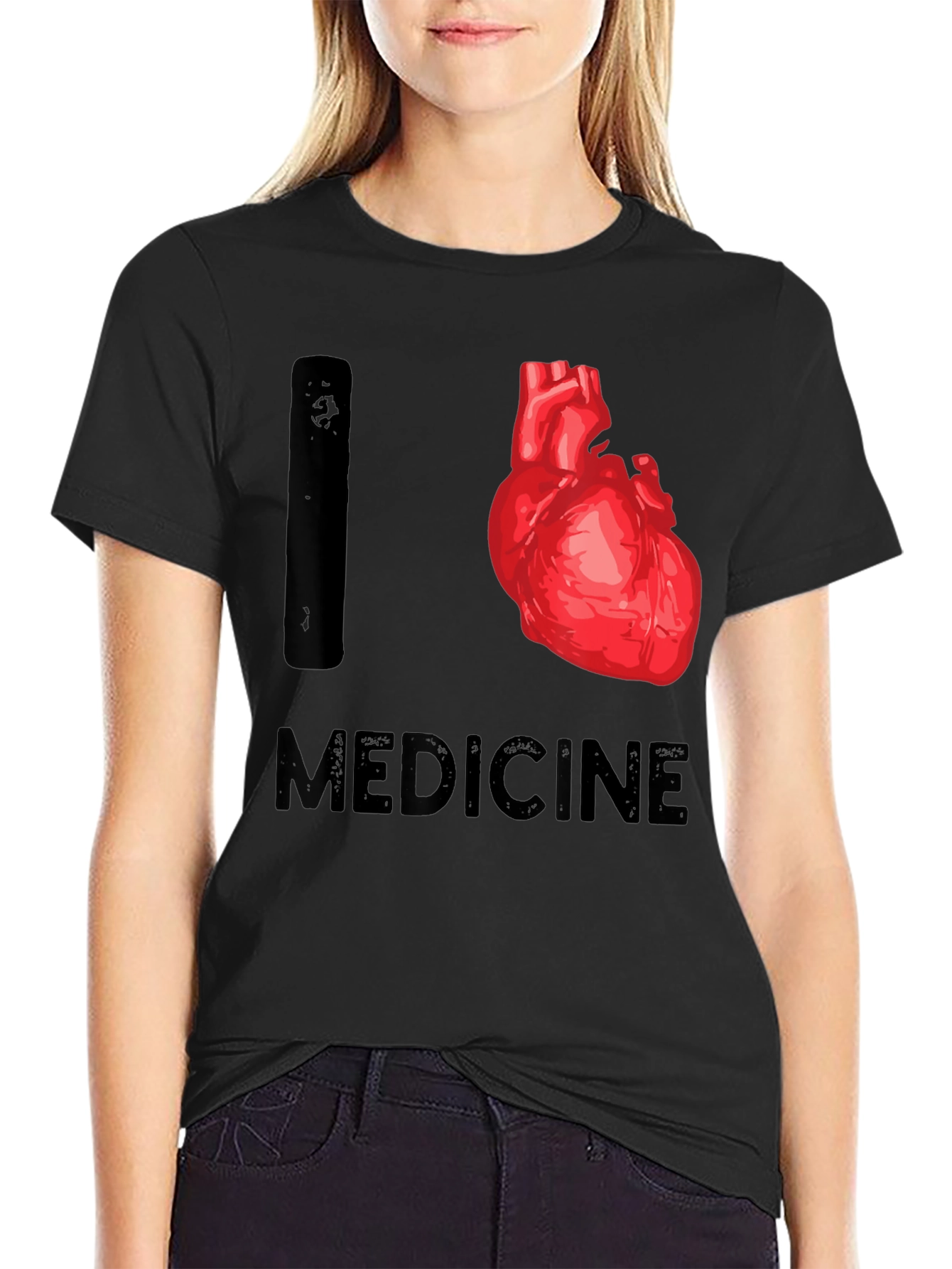 I Heart Medicine T-Shirt - Medical Theme Tee