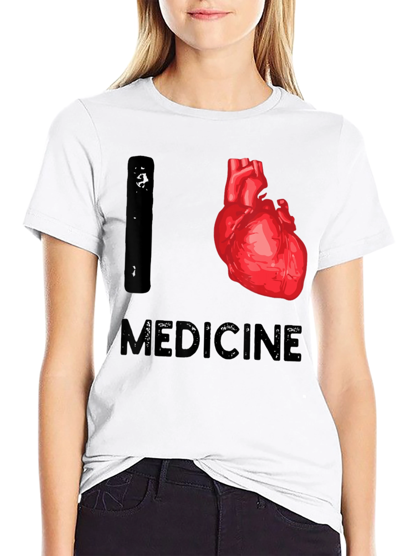 I Heart Medicine T-Shirt - Medical Theme Tee