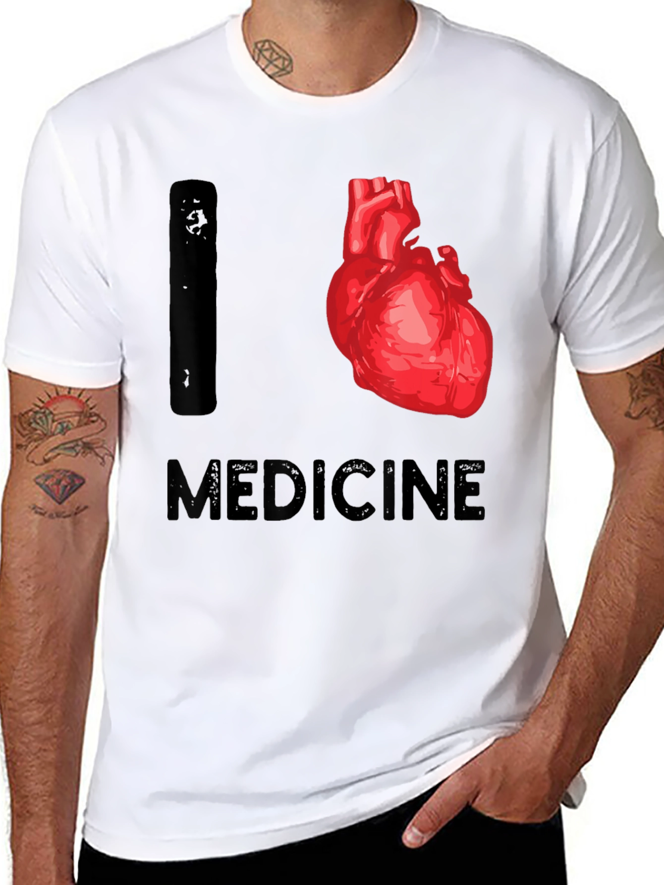 I Heart Medicine T-Shirt - Medical Theme Tee