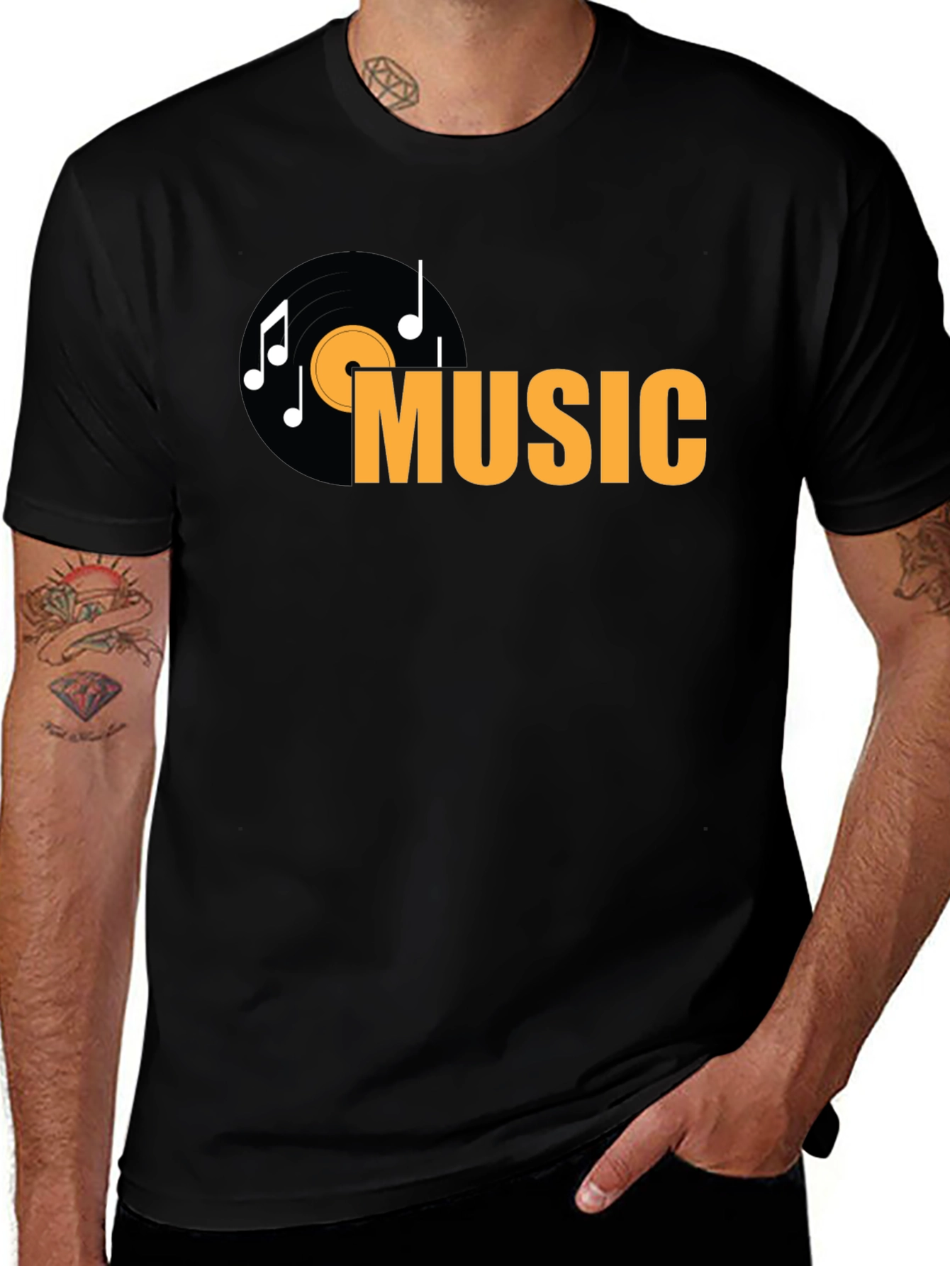 Music Vinyl Record Graphic T-Shirt