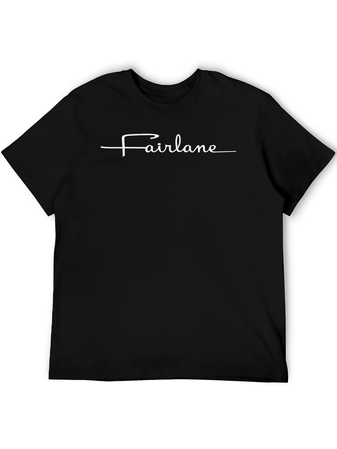 Fairlane Graphic Tee - Classic Car Inspired Black T-Shirt