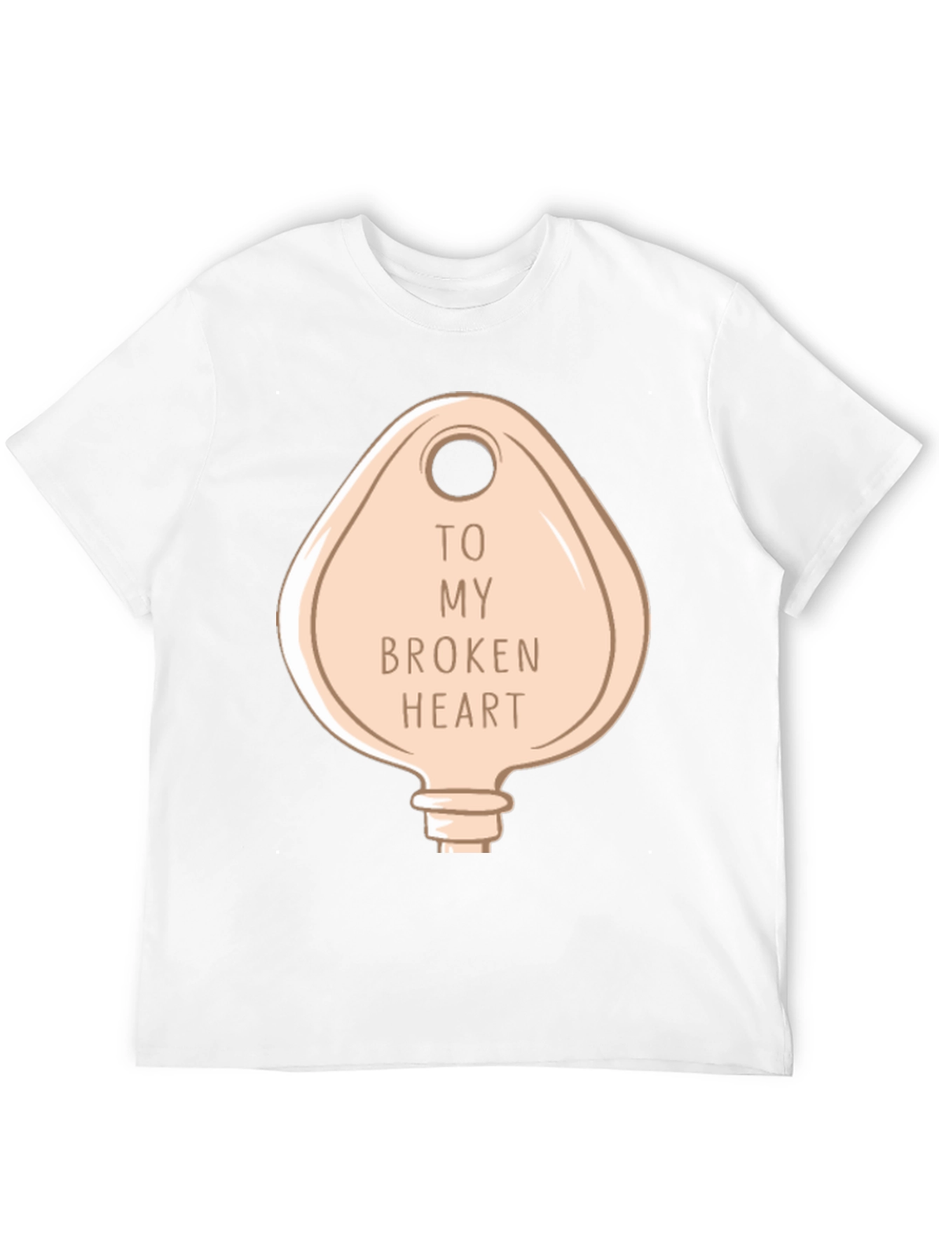 Key to My Broken Heart Graphic T-Shirt - Black