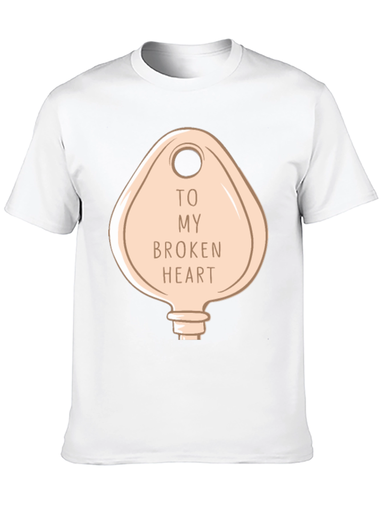 Key to My Broken Heart Graphic T-Shirt - Black