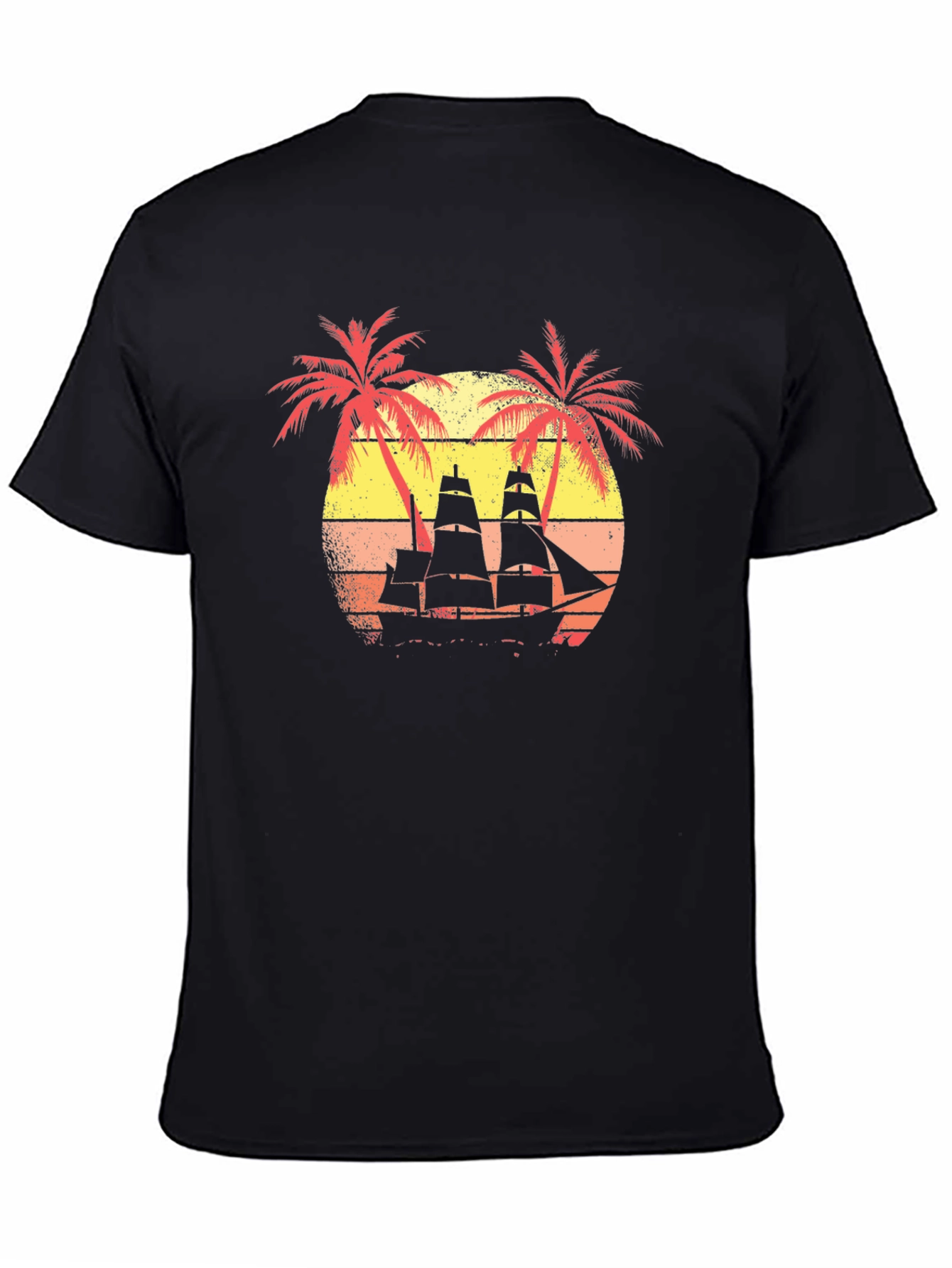 Retro Sunset Sailing T-Shirt