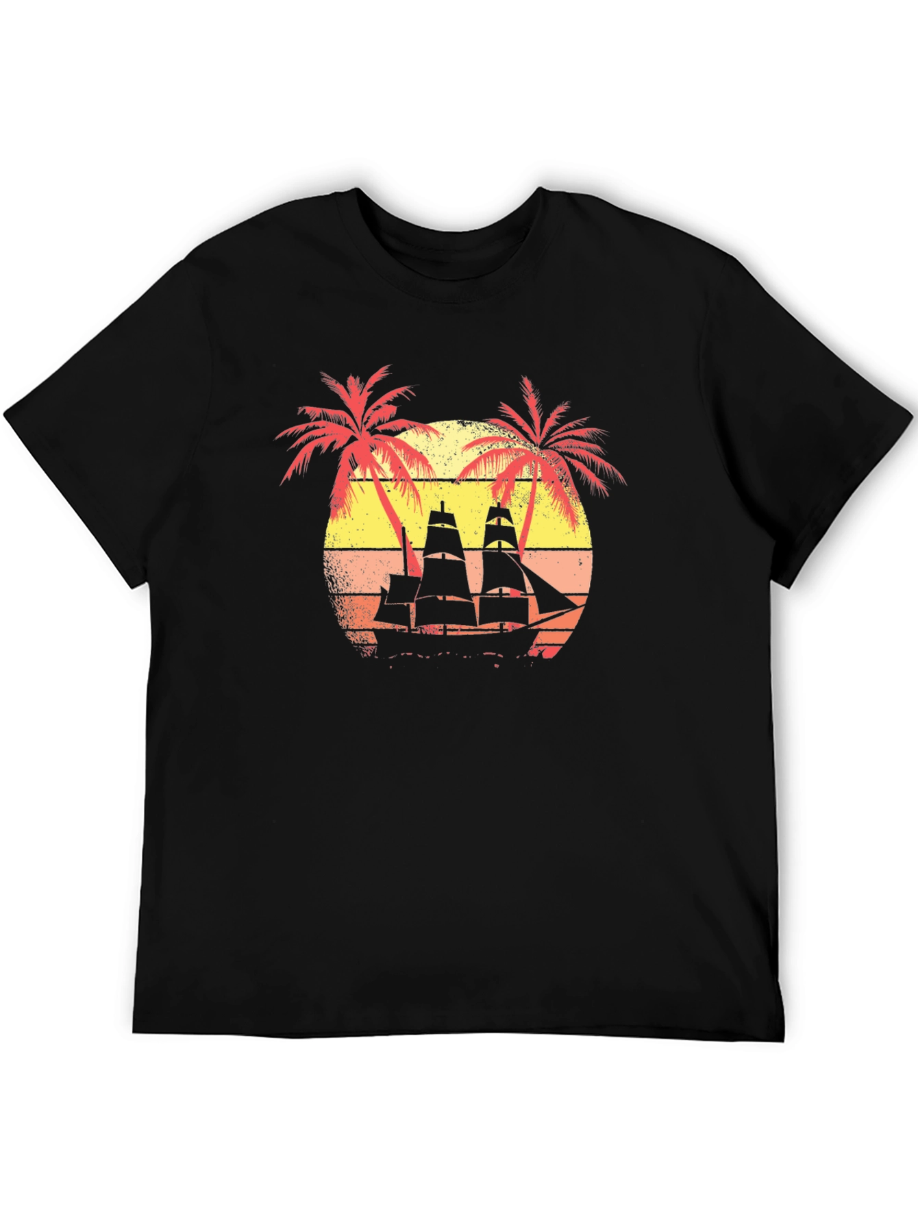 Retro Sunset Sailing T-Shirt