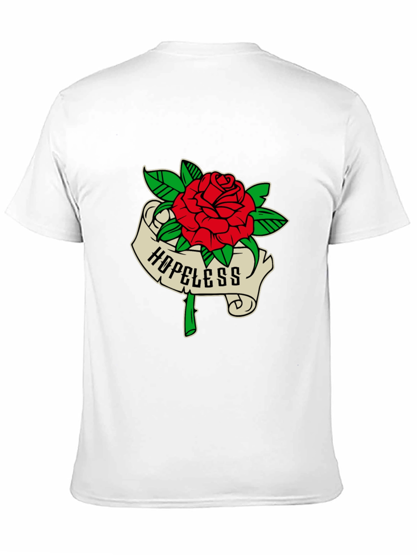 Hopeless Rose Graphic Tee - Black Casual Shirt