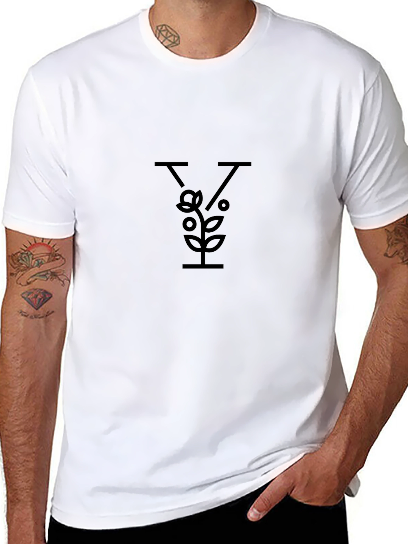 Botanical Letter Y Graphic Tee