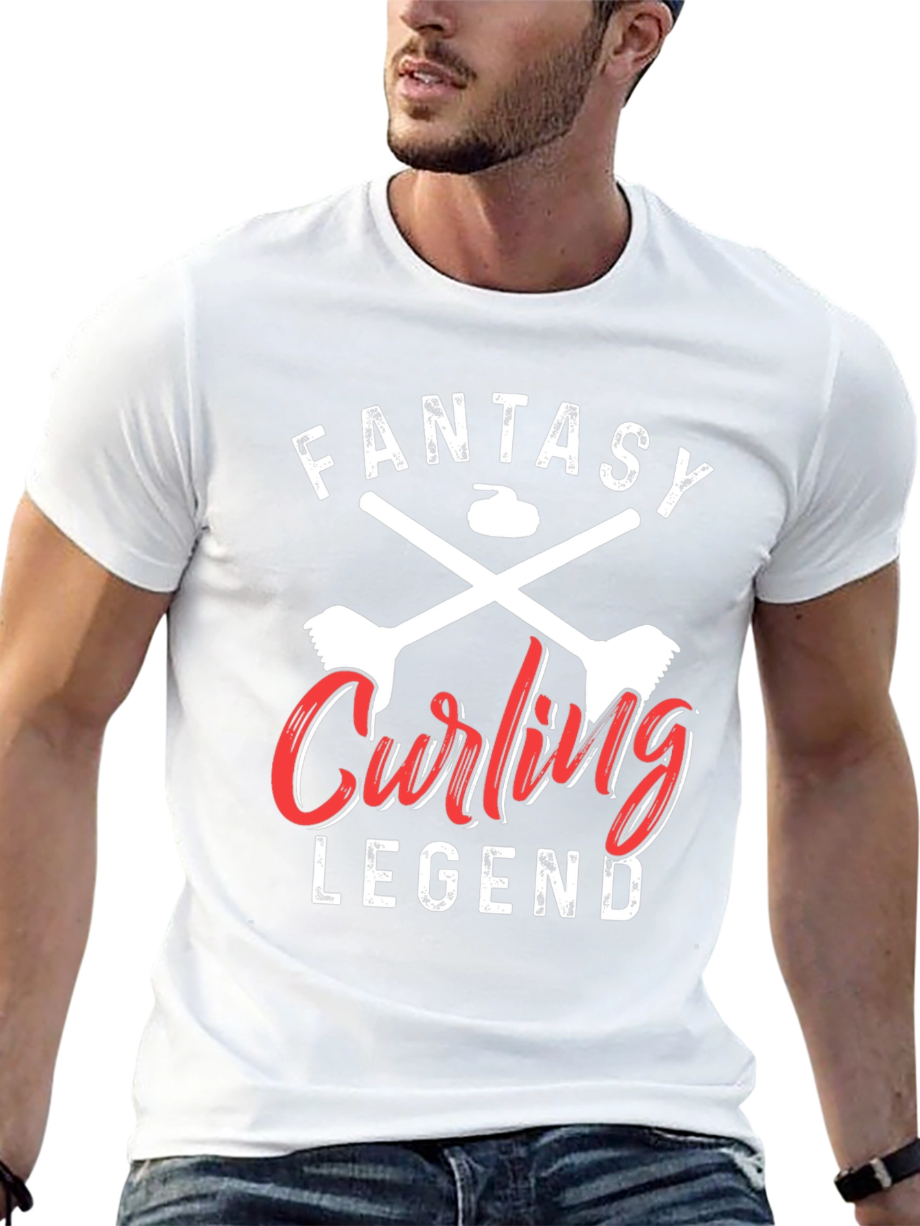 Fantasy Curling Legend Graphic T-Shirt