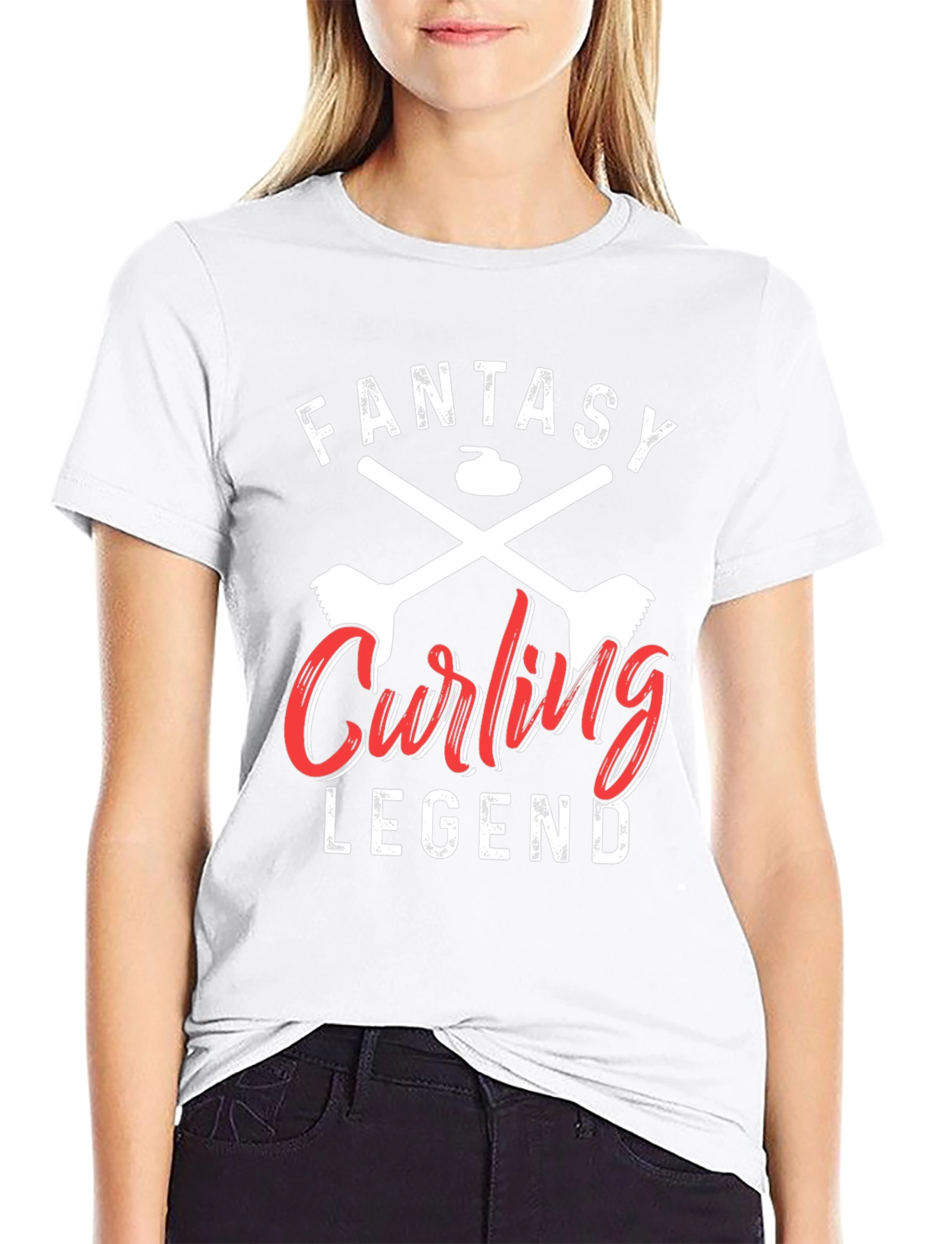 Fantasy Curling Legend Graphic T-Shirt