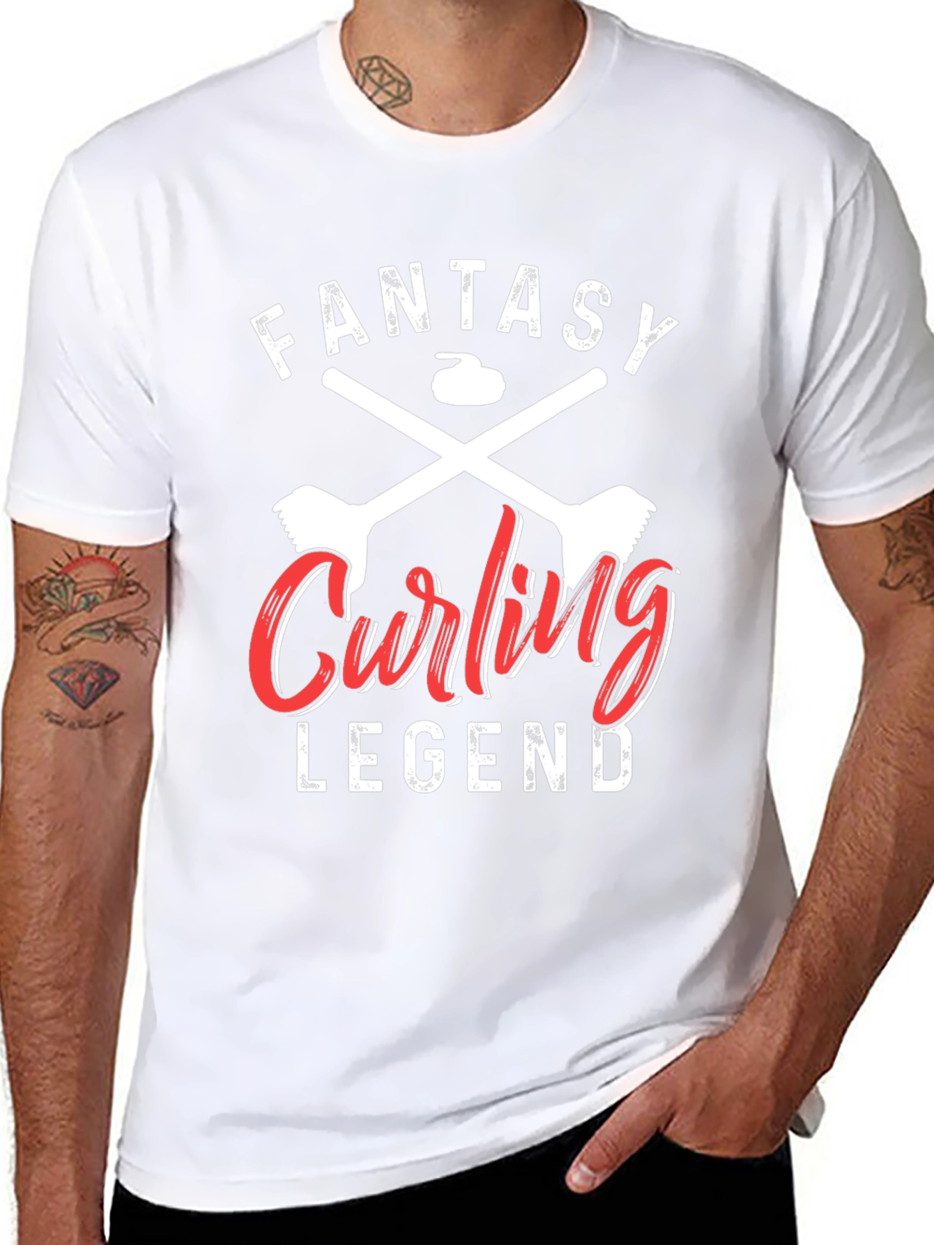 Fantasy Curling Legend Graphic T-Shirt