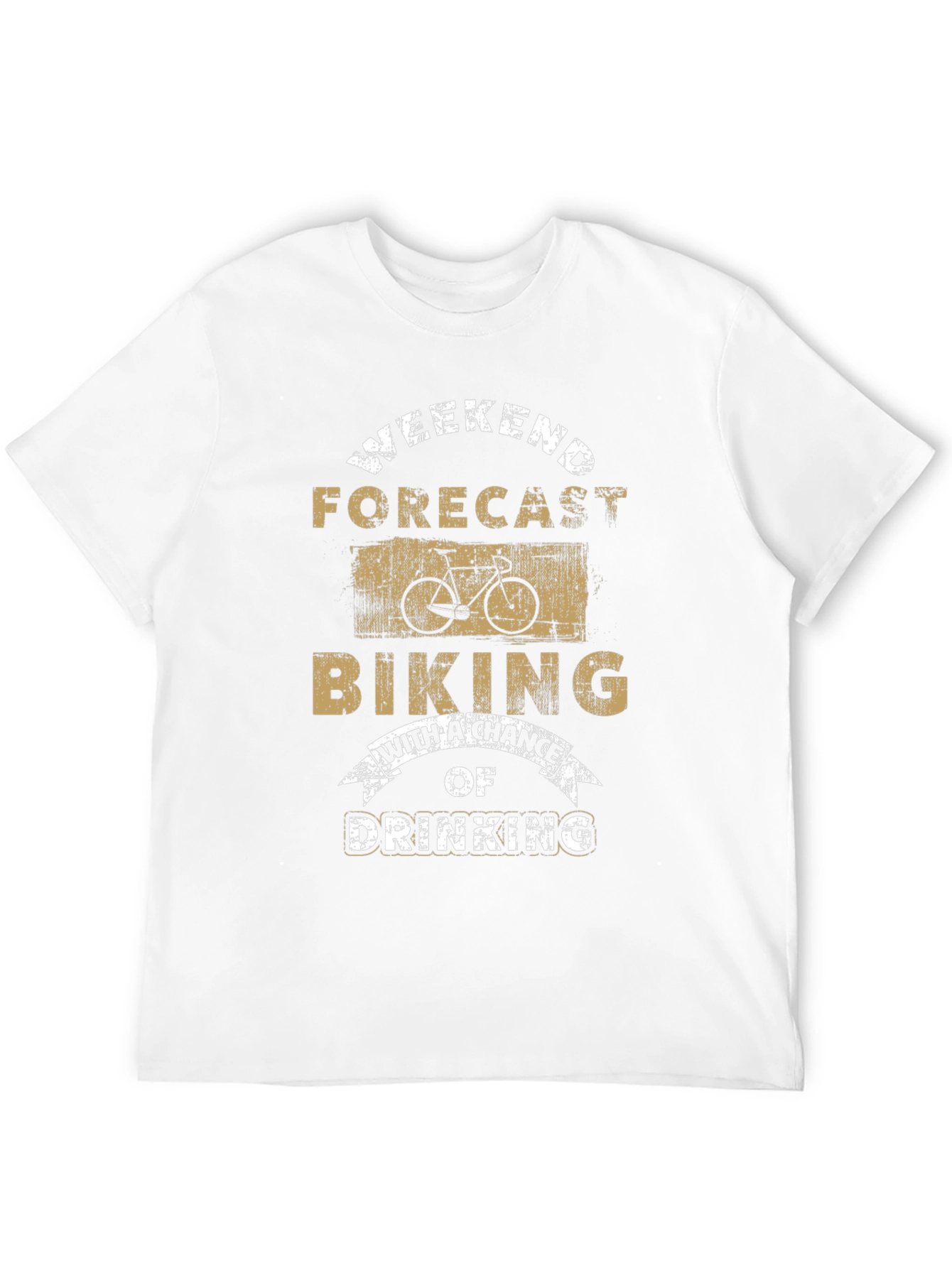 Weekend Forecast Biking T-Shirt