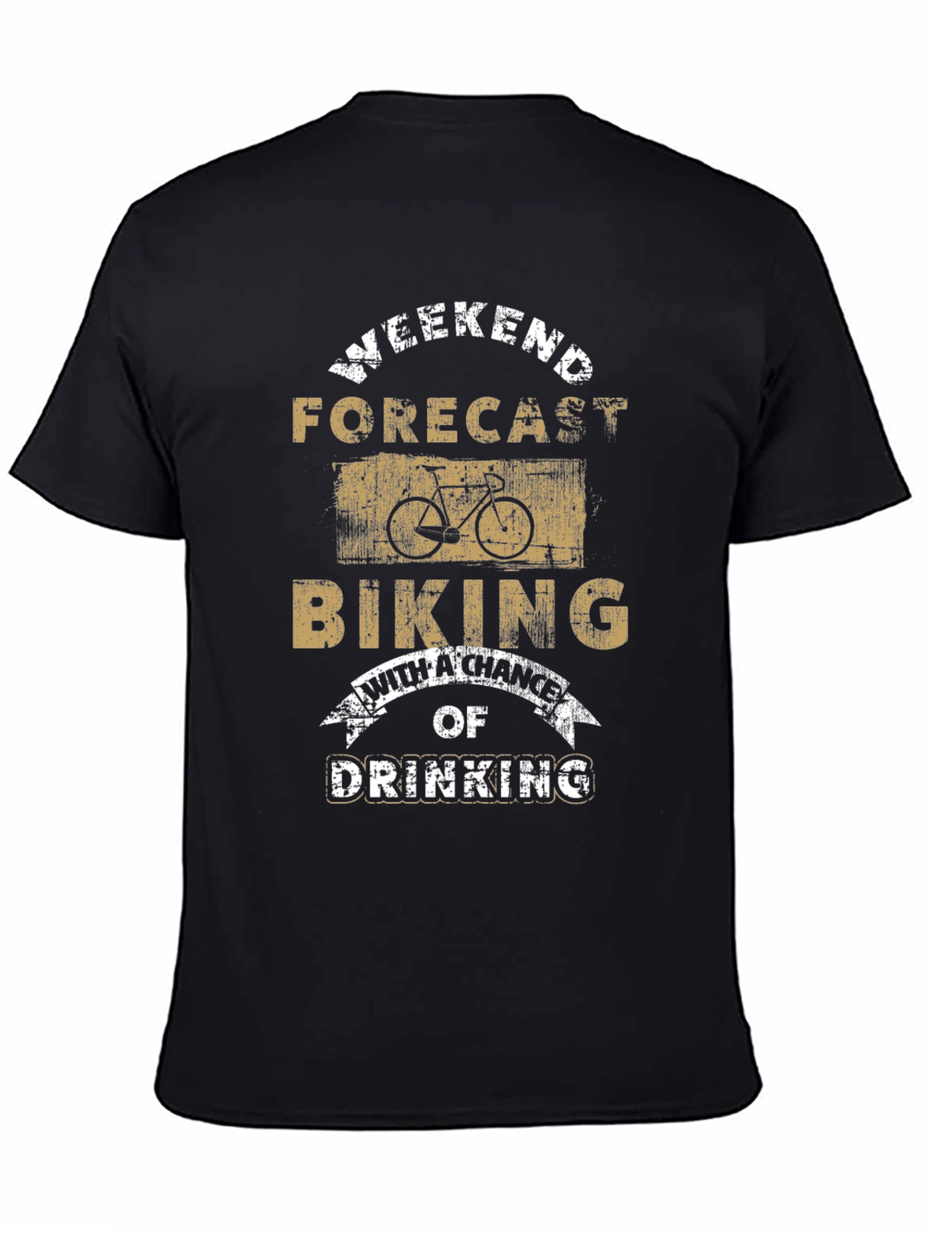 Weekend Forecast Biking T-Shirt