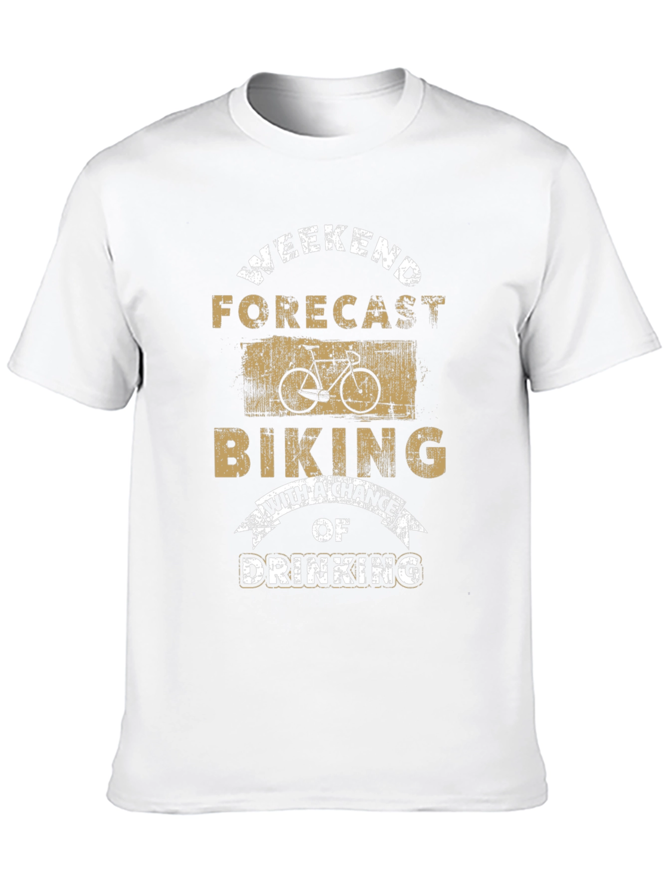Weekend Forecast Biking T-Shirt