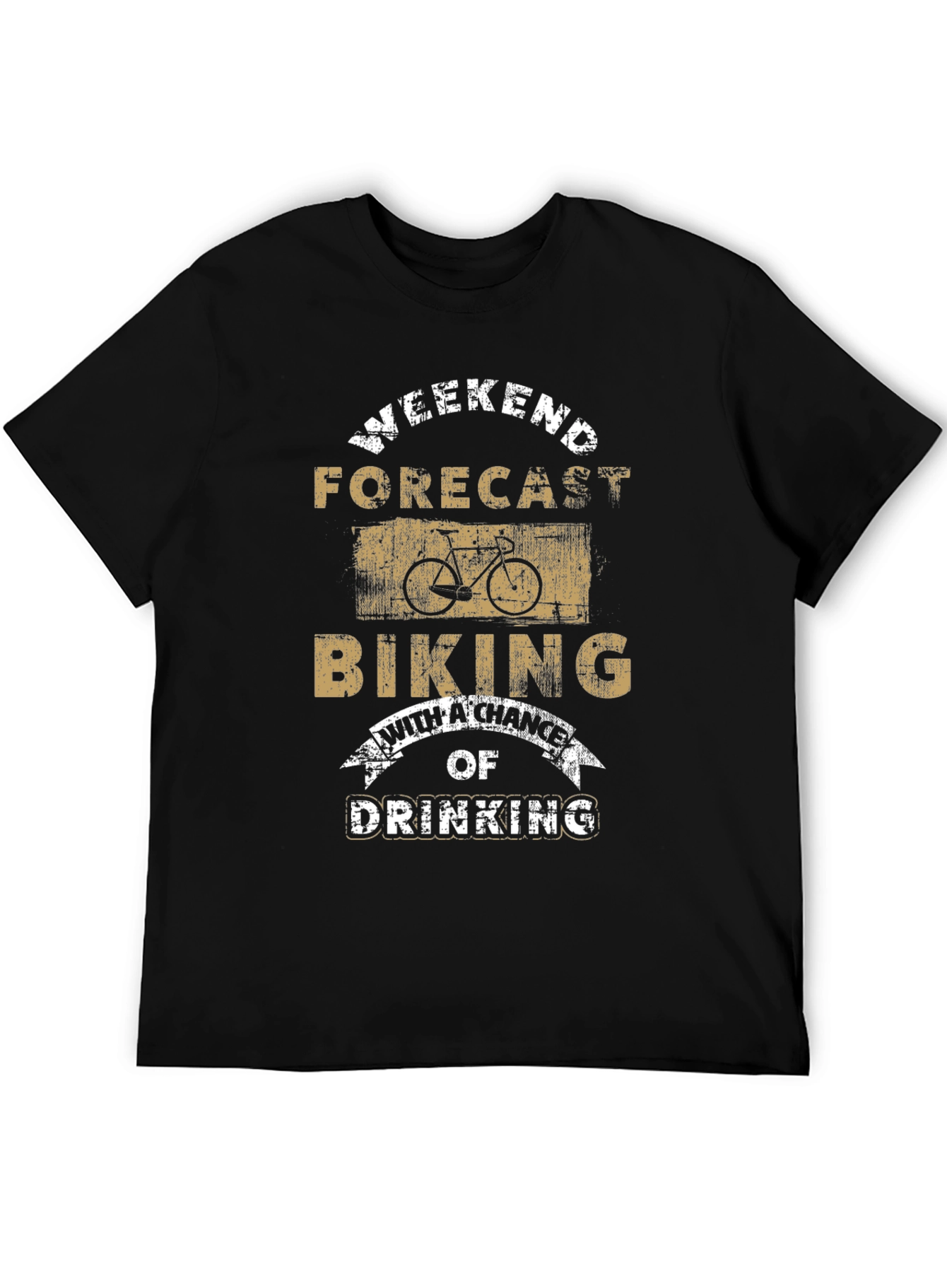 Weekend Forecast Biking T-Shirt