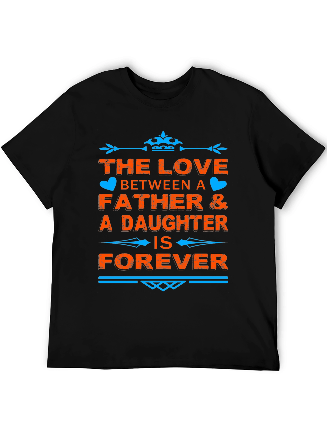 Father & Daughter Love Forever Black T-Shirt