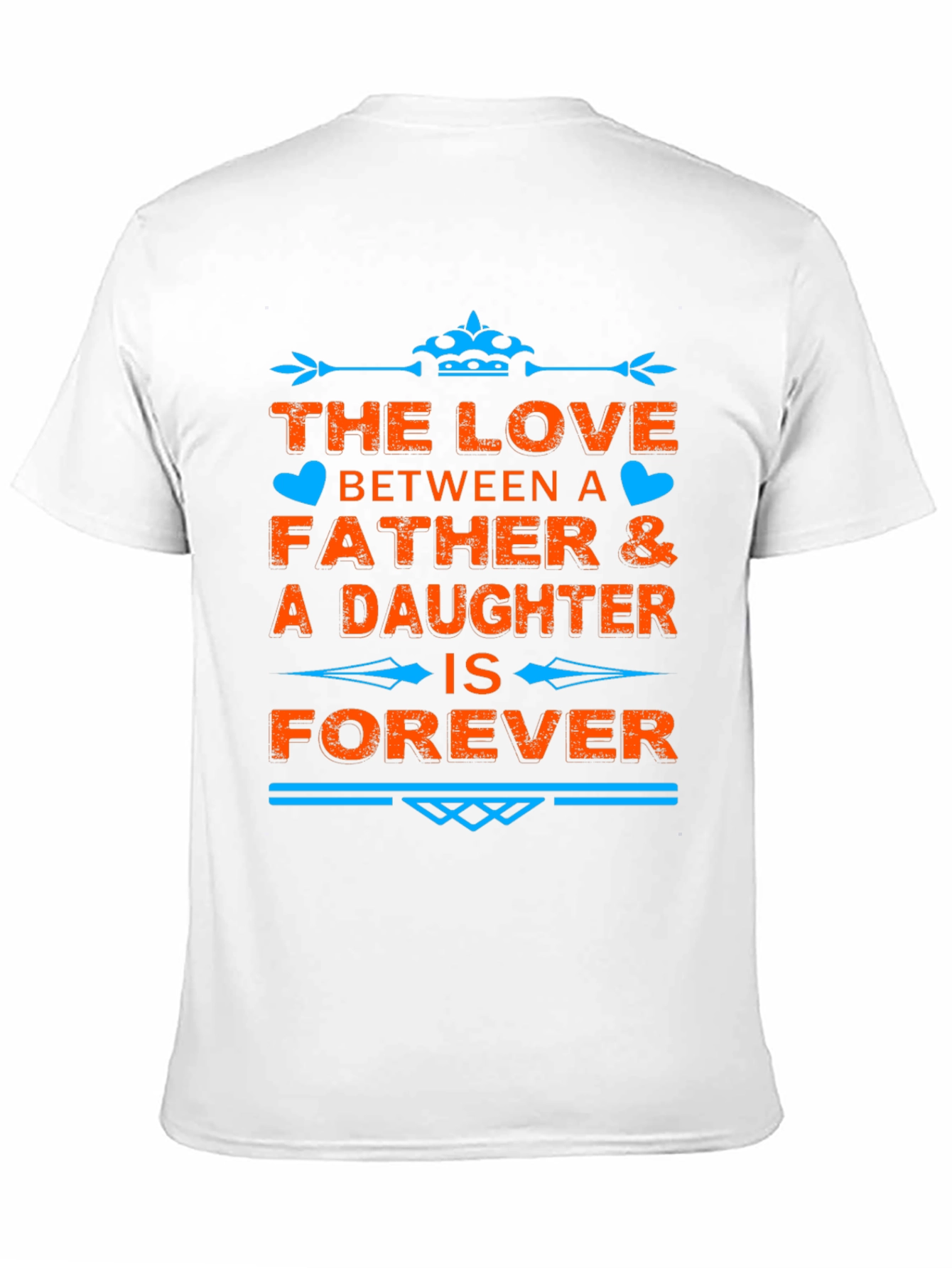 Father & Daughter Love Forever Black T-Shirt