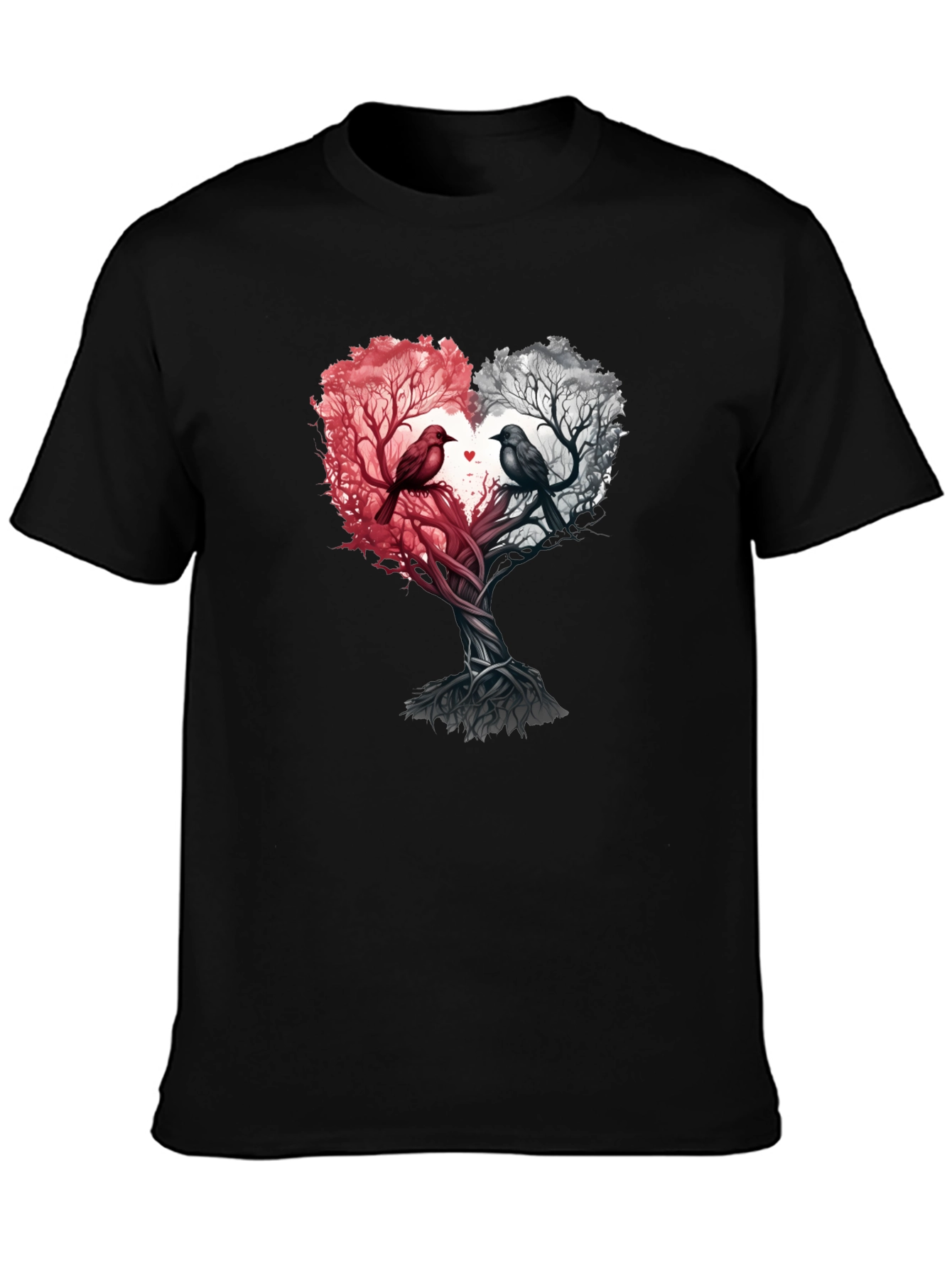 Heart Tree Birds Graphic Tee