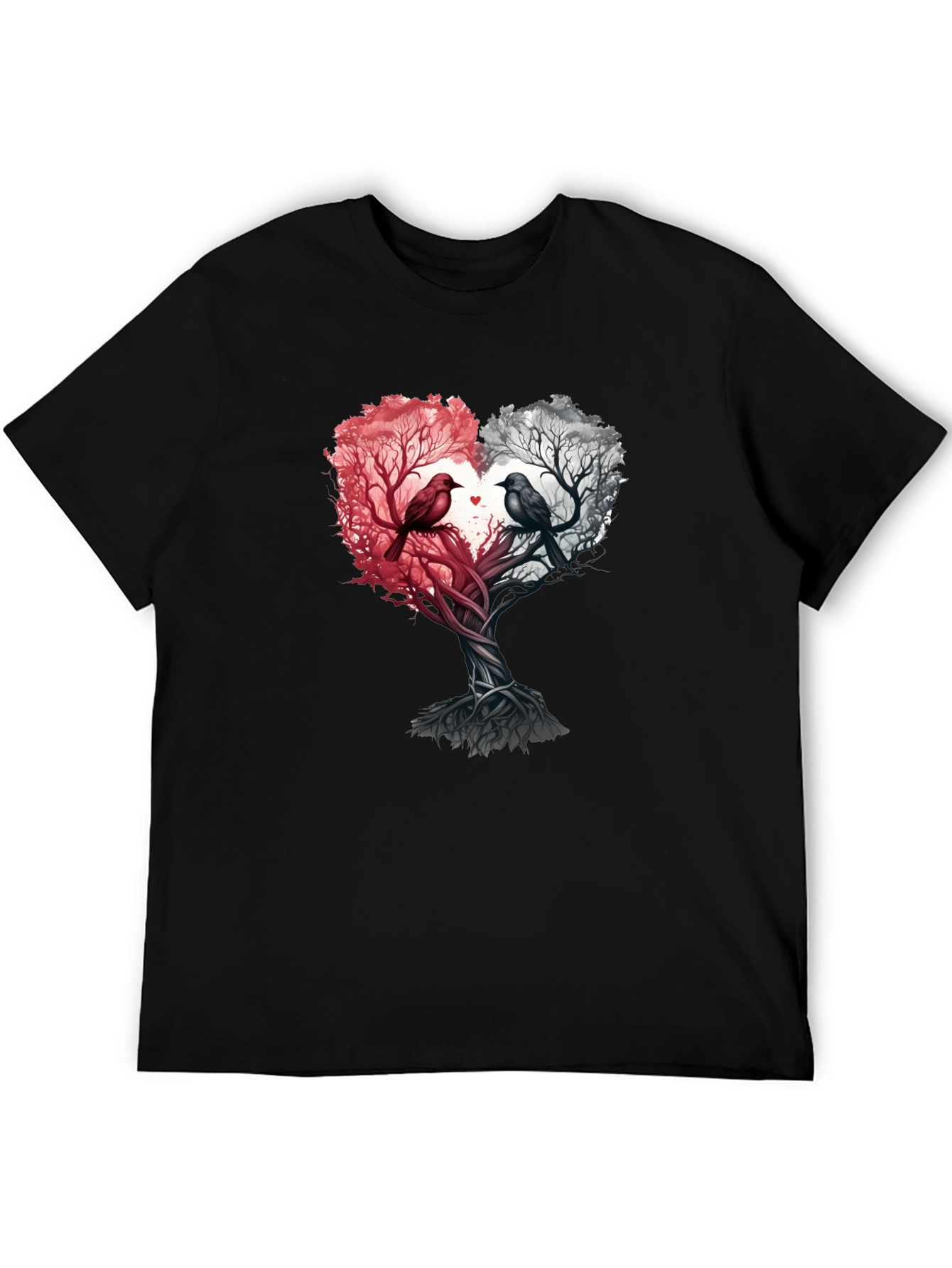 Heart Tree Birds Graphic Tee