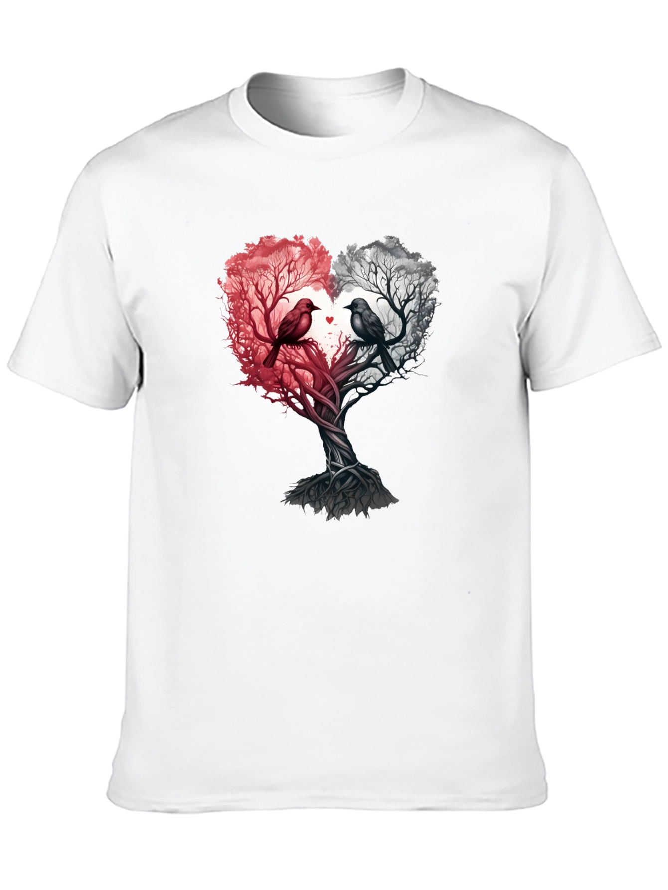 Heart Tree Birds Graphic Tee