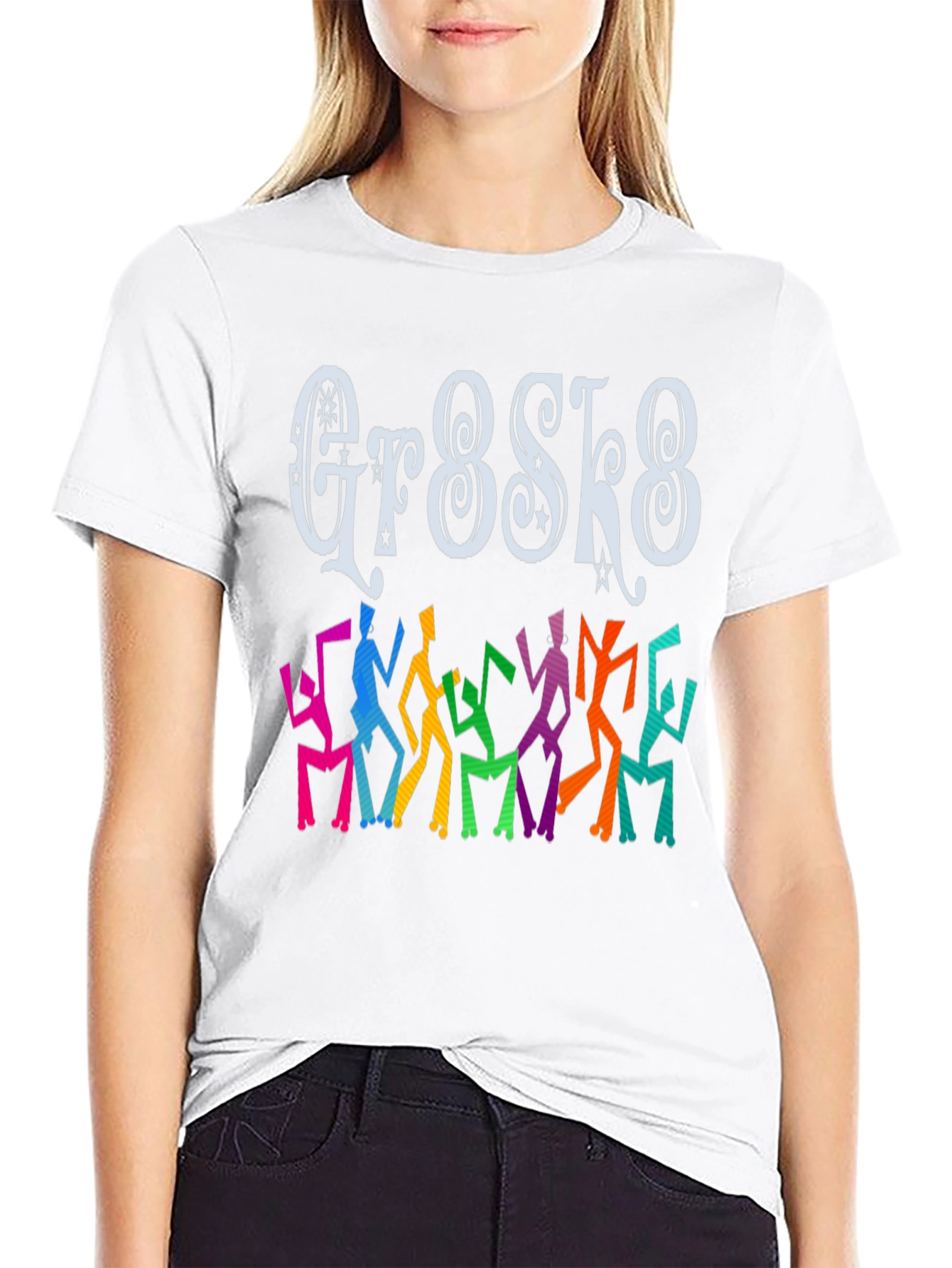 Groovy Gr8sk8 Dance T-Shirt - Black