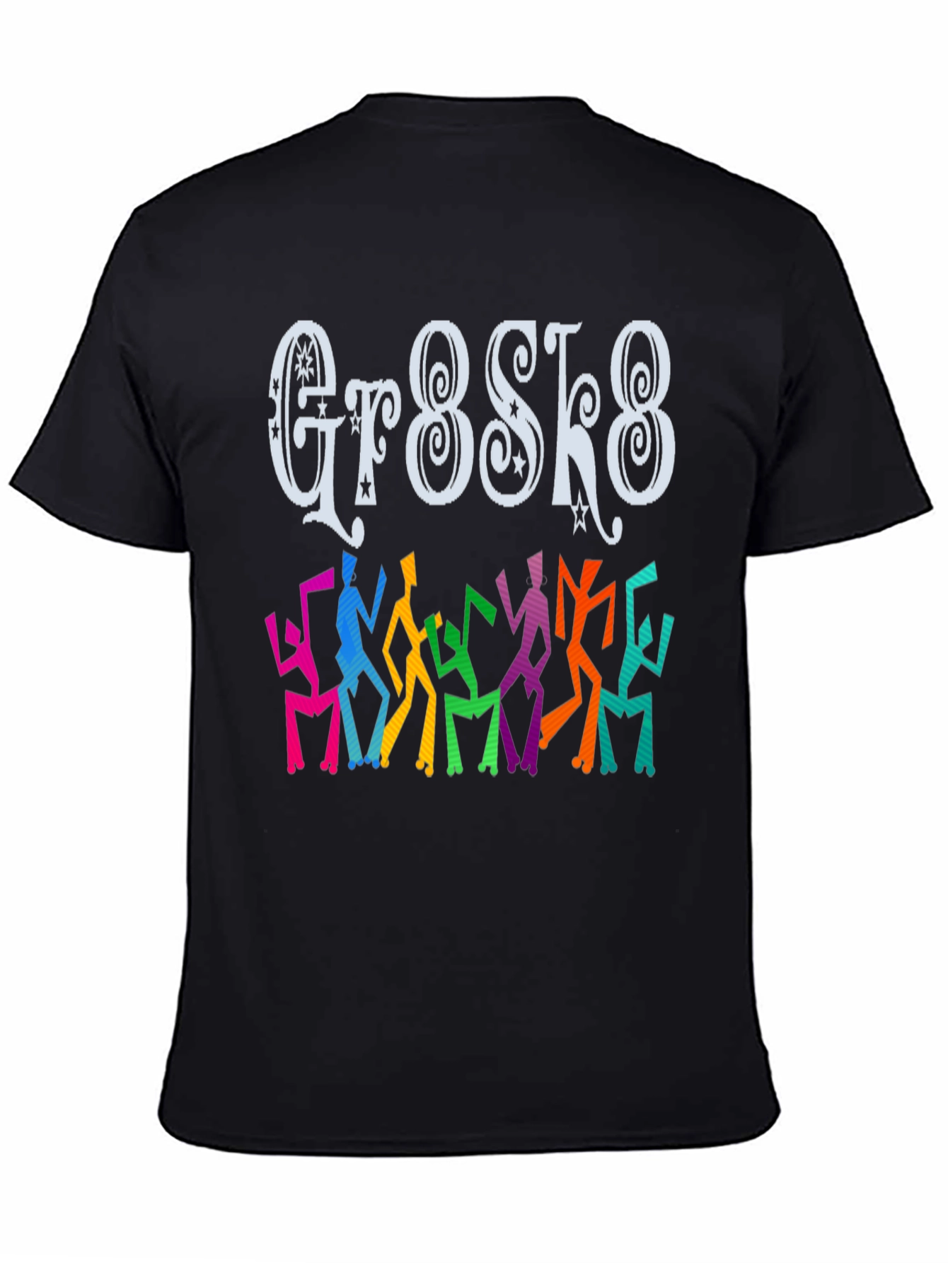Groovy Gr8sk8 Dance T-Shirt - Black