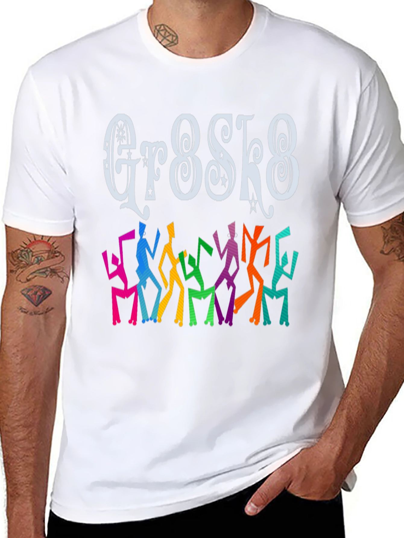 Groovy Gr8sk8 Dance T-Shirt - Black