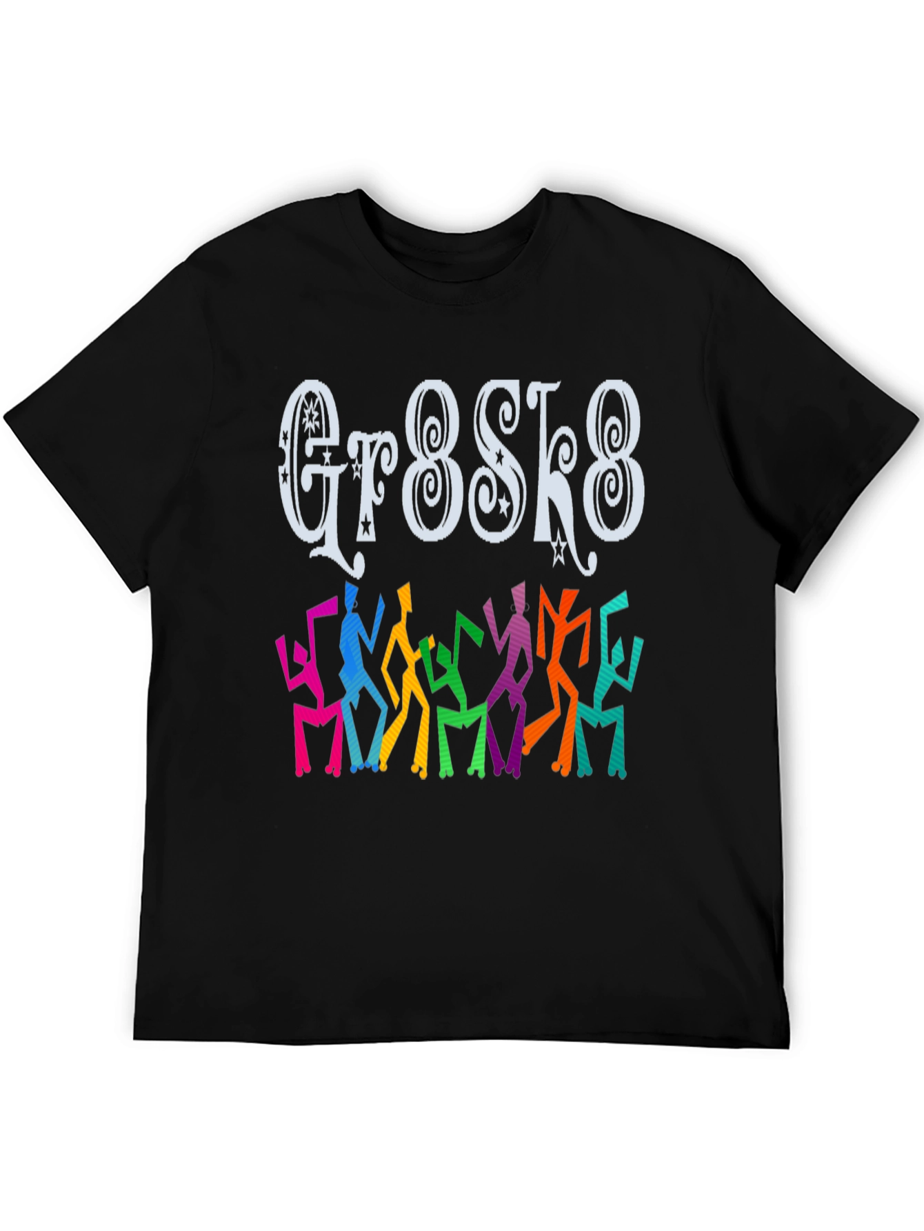 Groovy Gr8sk8 Dance T-Shirt - Black