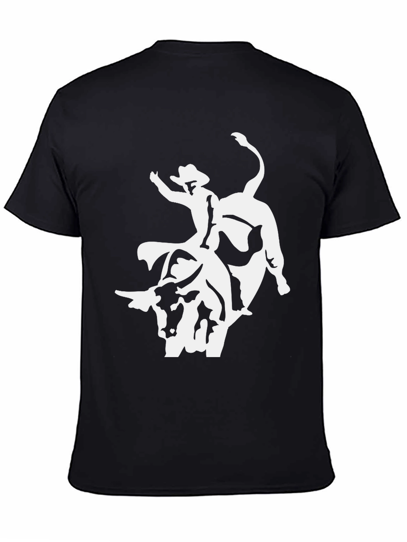 Black Bull Rider Graphic Tee