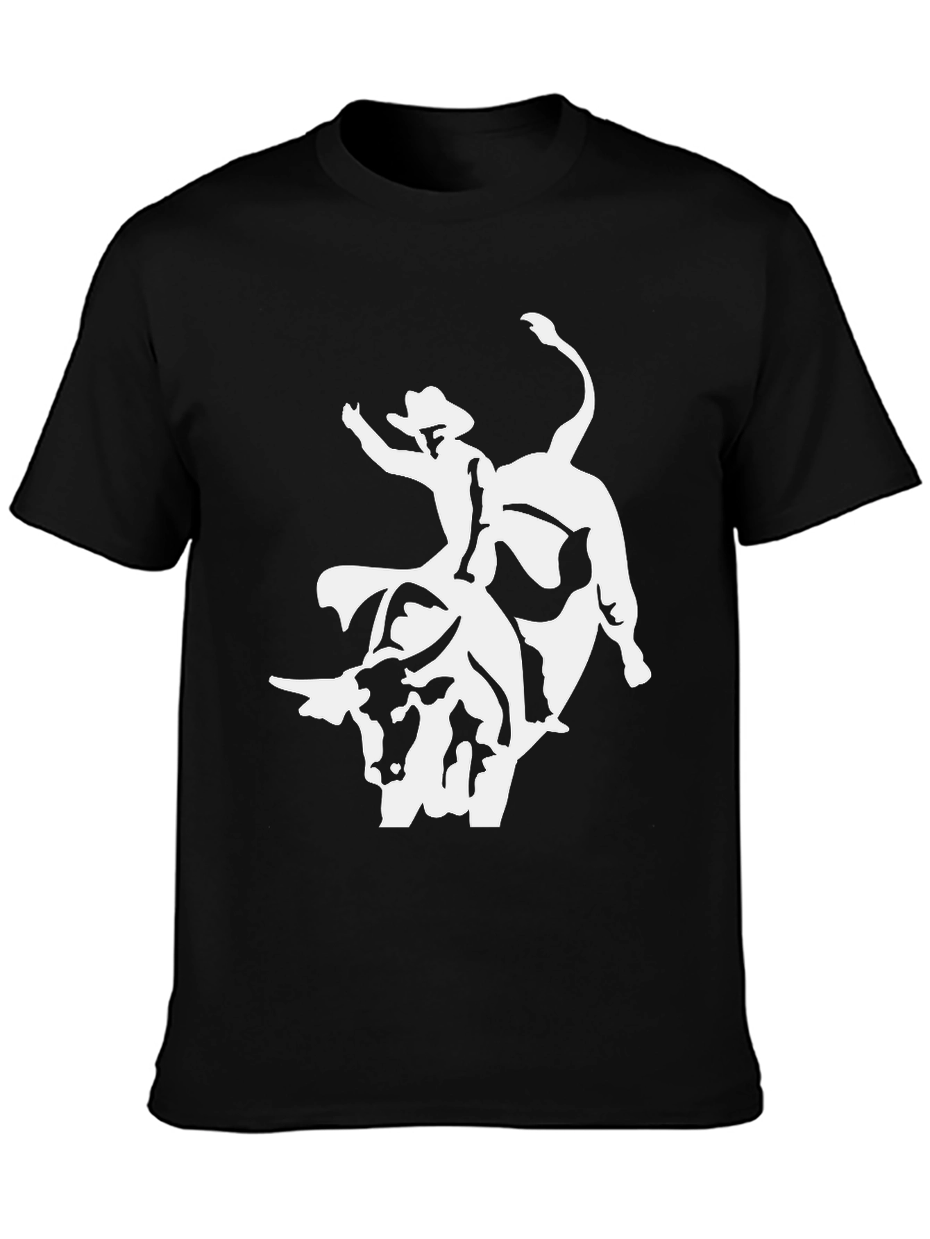 Black Bull Rider Graphic Tee