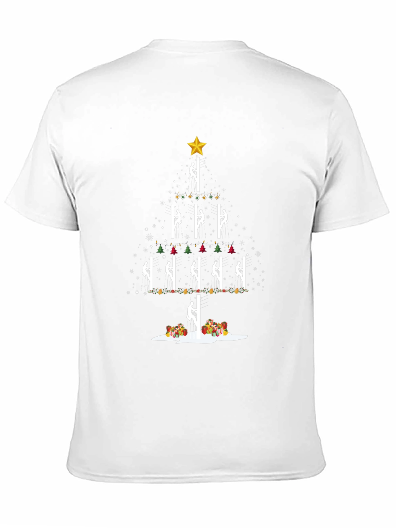 Christmas Pole Climber Tree T-Shirt