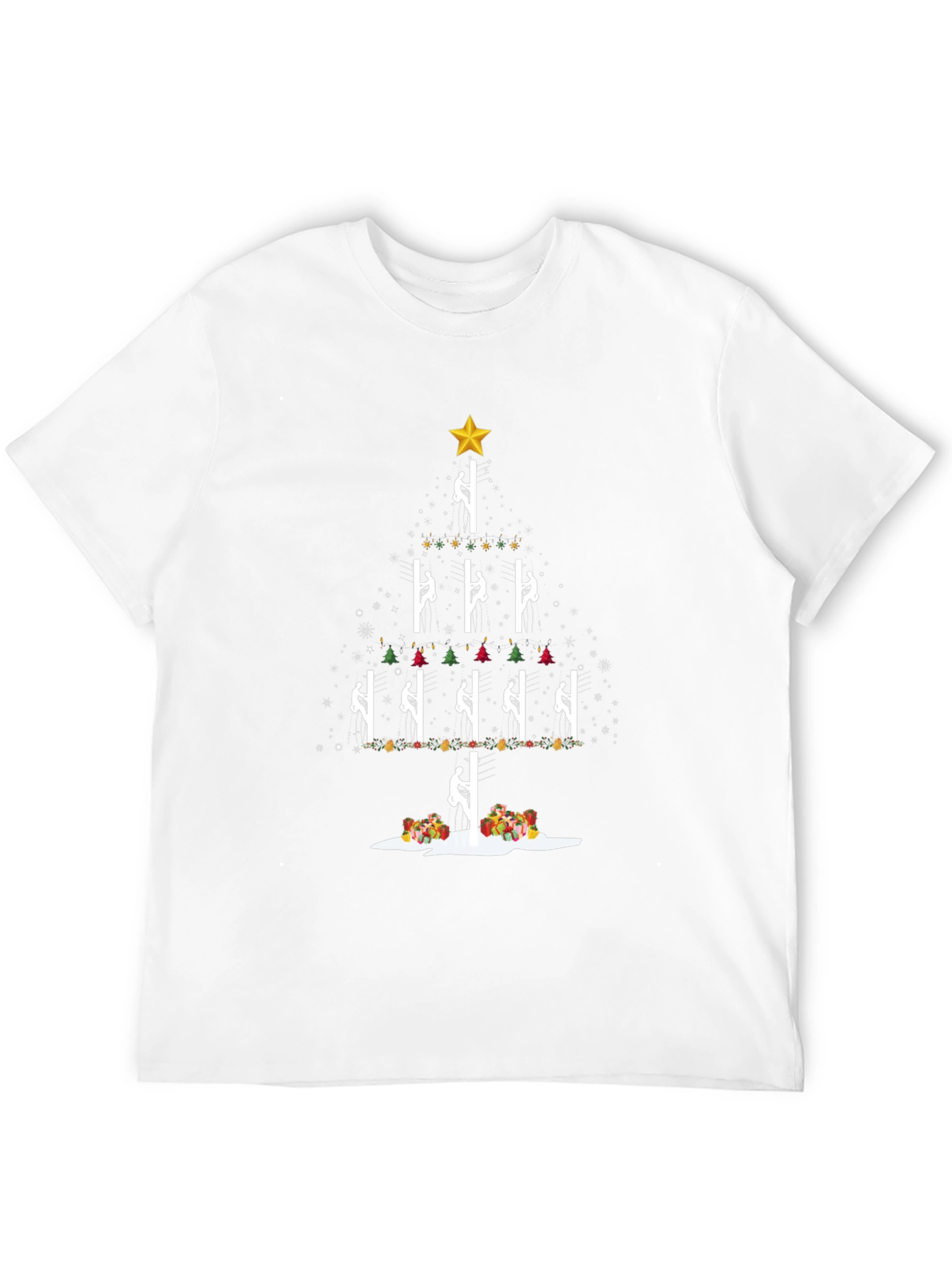 Christmas Pole Climber Tree T-Shirt
